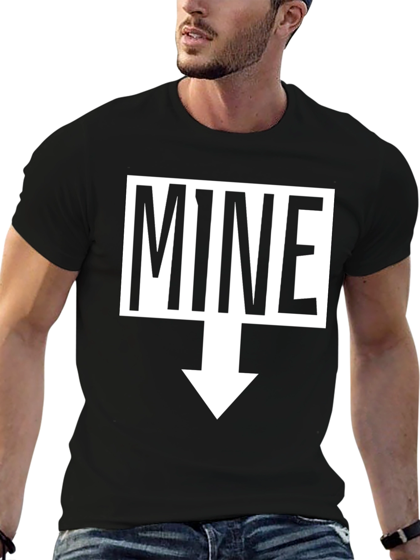 Humorous MINE Arrow T-Shirt