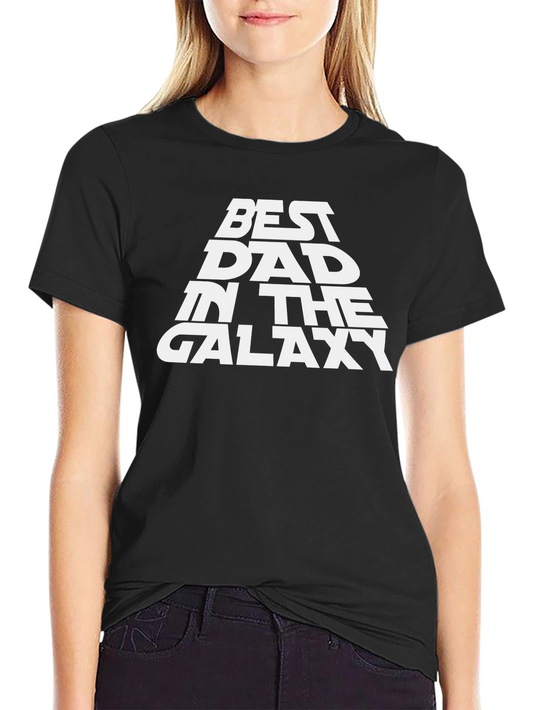 Best Dad in the Galaxy Black T-Shirt