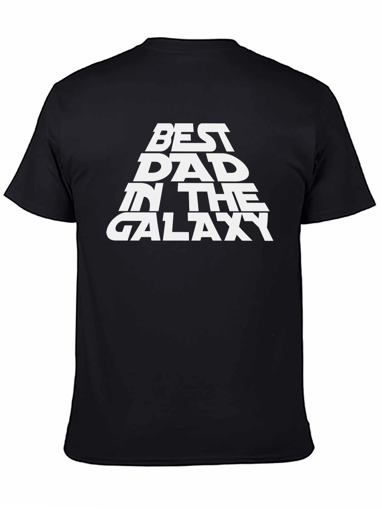 Best Dad in the Galaxy Black T-Shirt