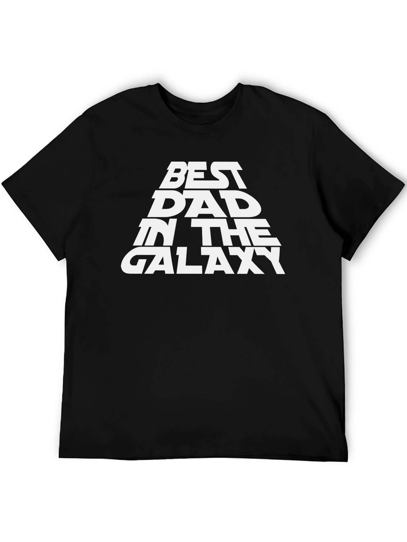 Best Dad in the Galaxy Black T-Shirt