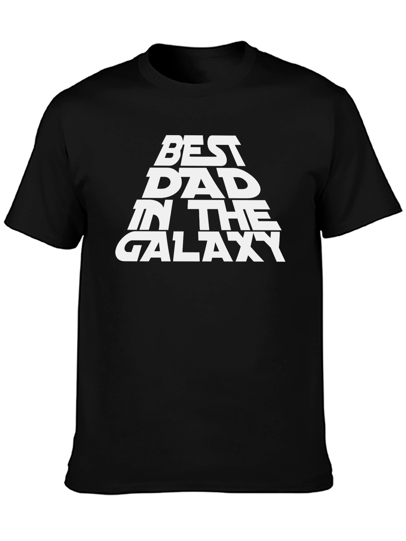 Best Dad in the Galaxy Black T-Shirt