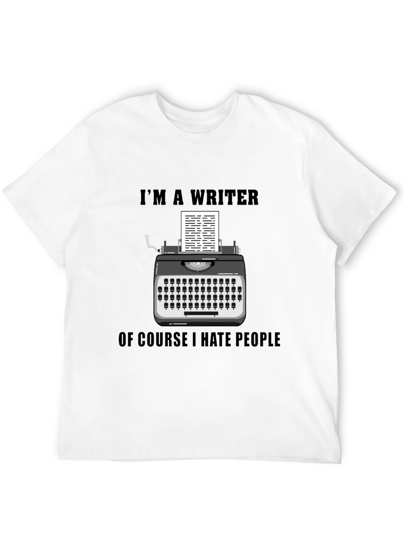 Writer Hate People Graphic Tee