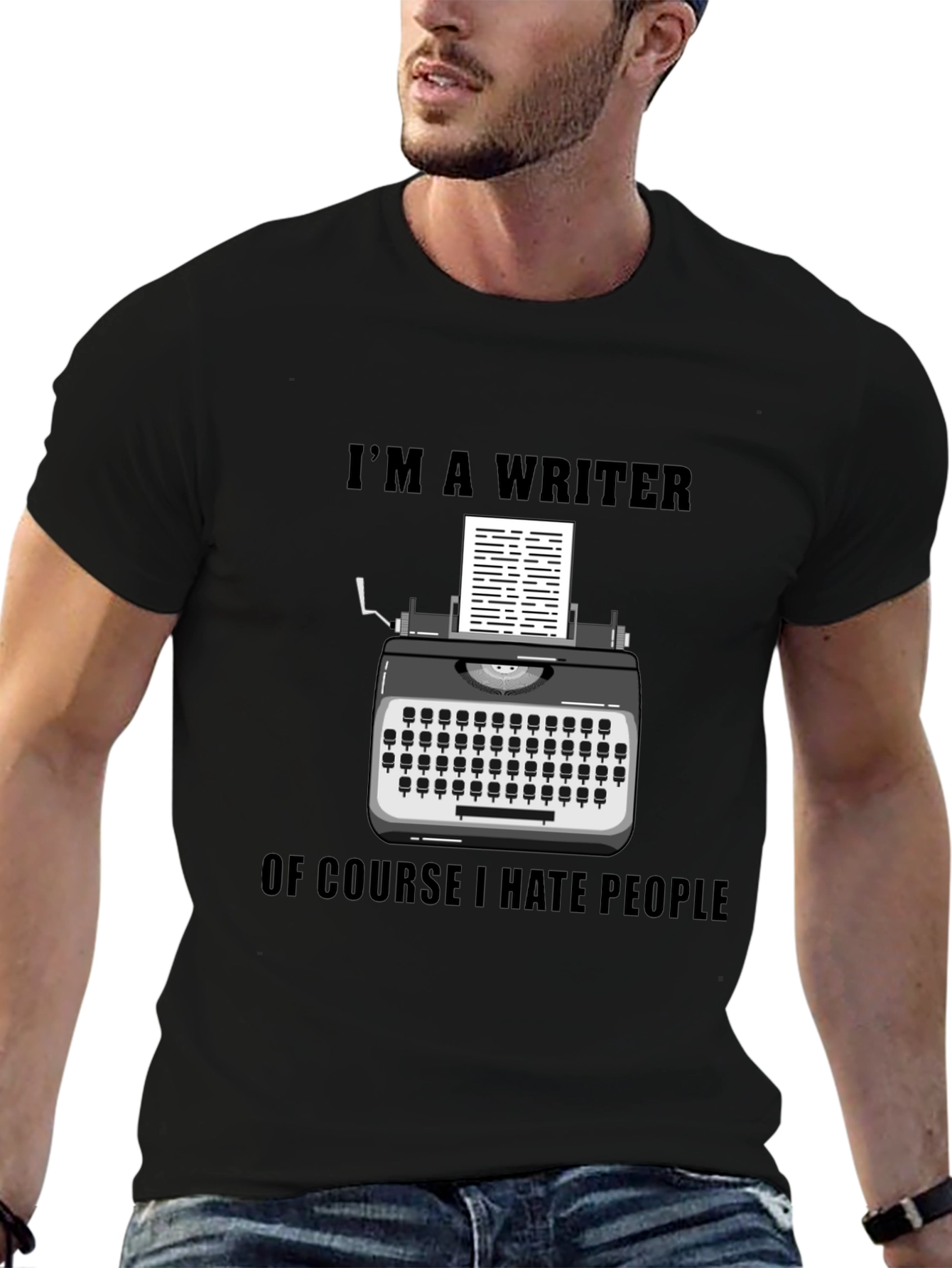 Writer Hate People Graphic Tee