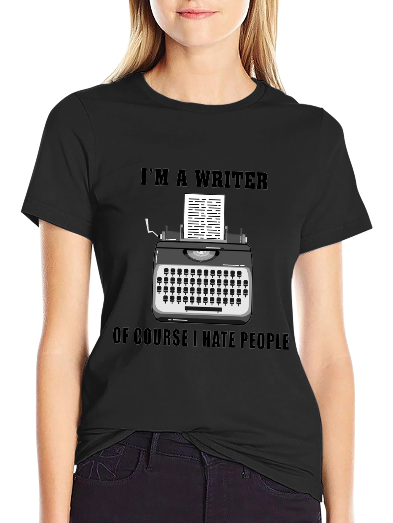 Writer Hate People Graphic Tee