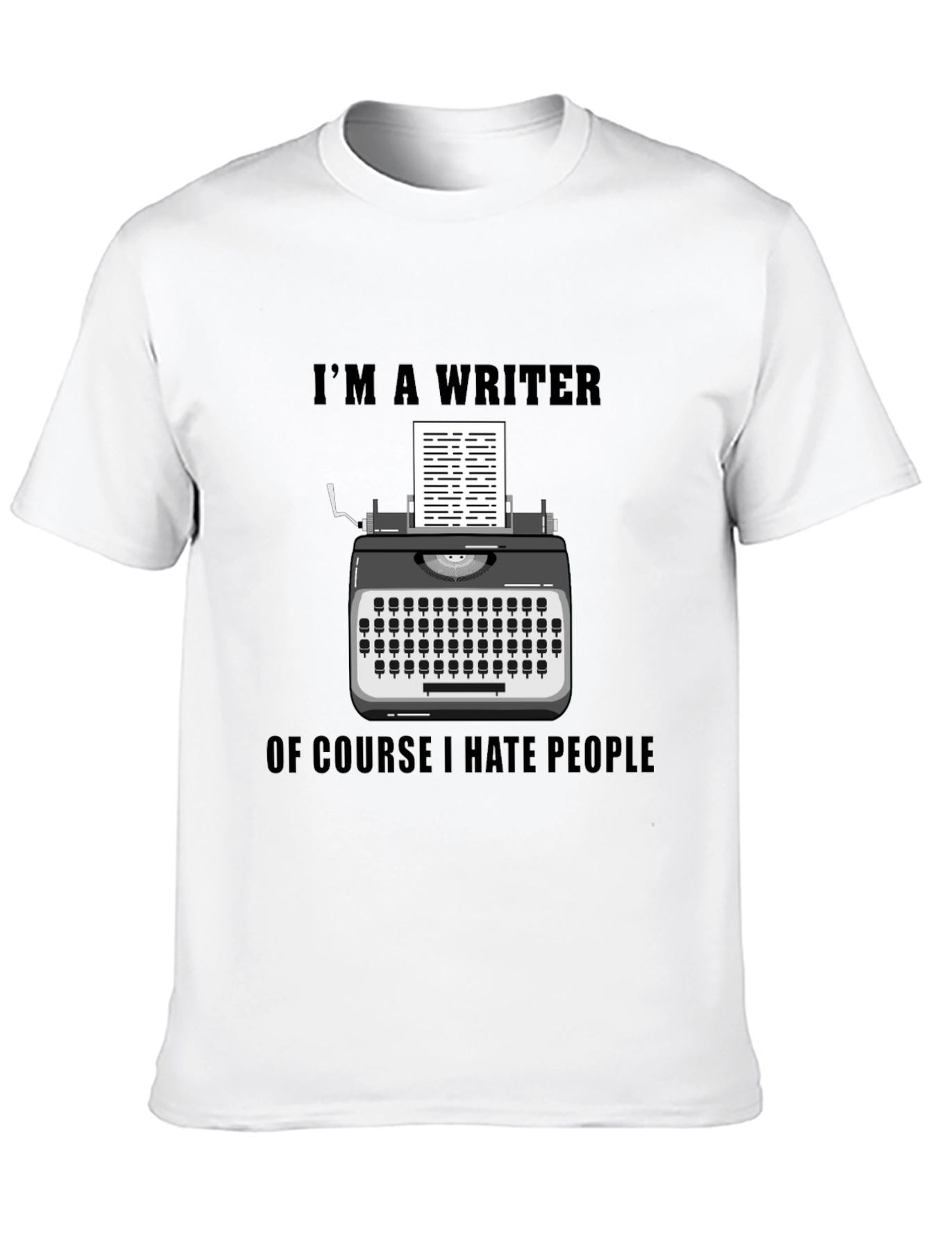 Writer Hate People Graphic Tee