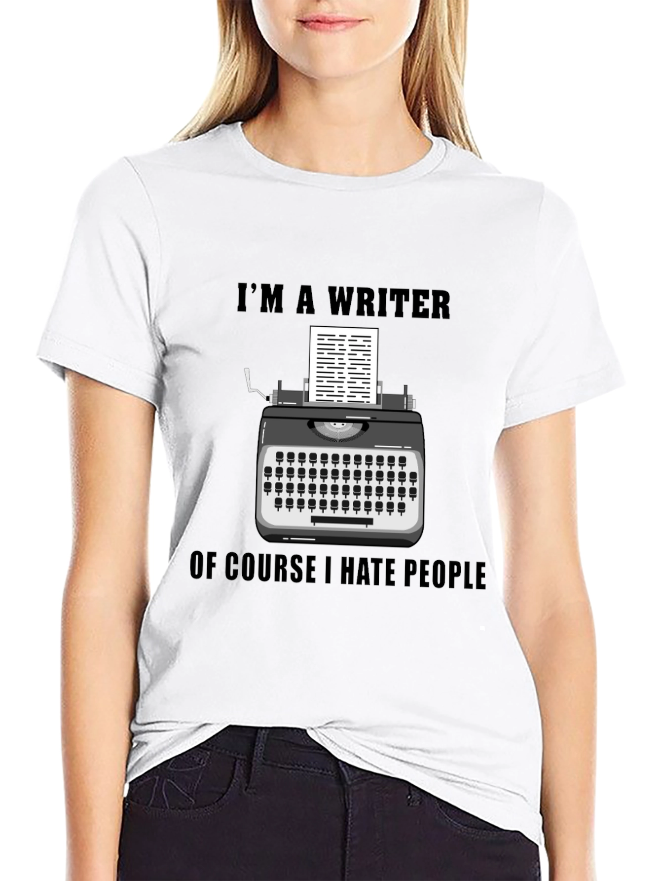 Writer Hate People Graphic Tee