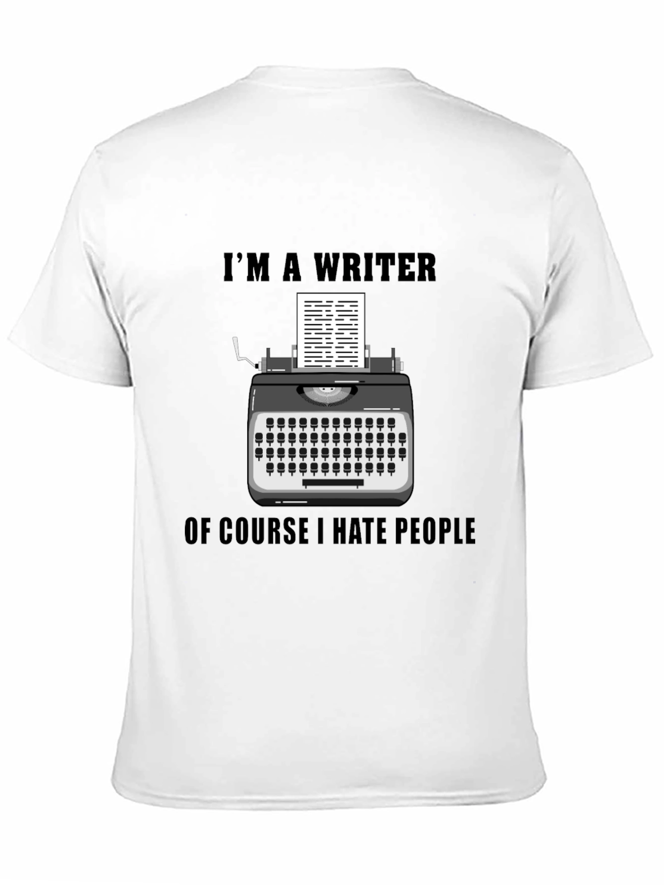 Writer Hate People Graphic Tee