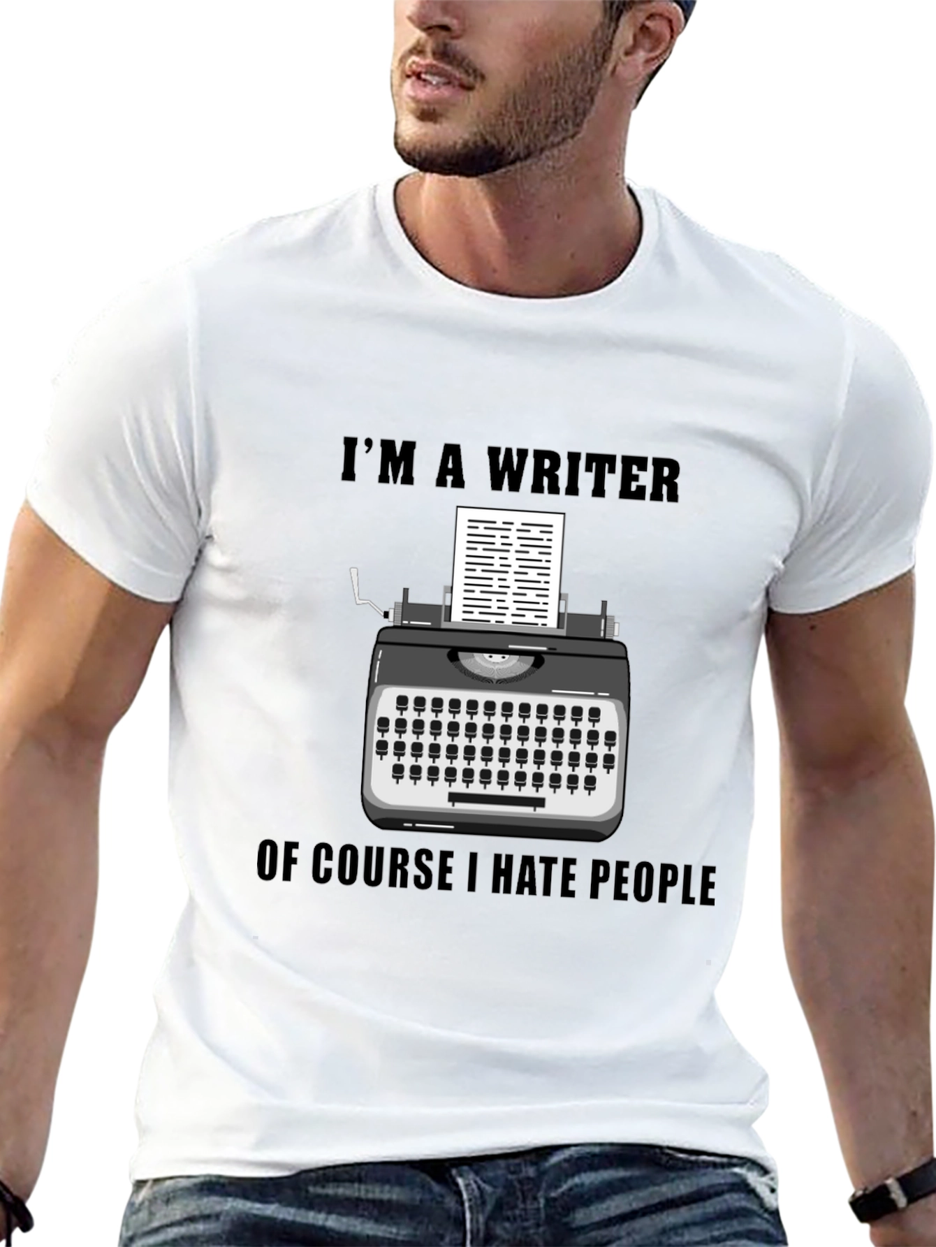 Writer Hate People Graphic Tee
