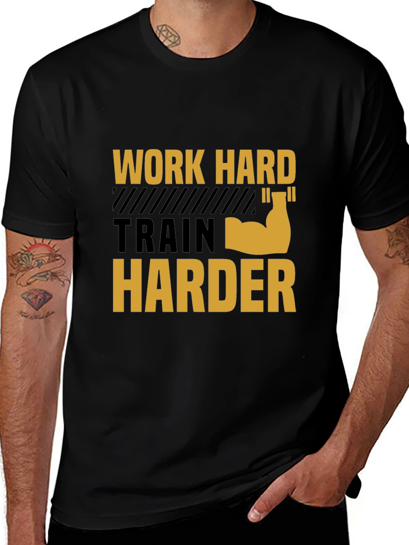 Work Harder T-Shirt - Gym Motivation