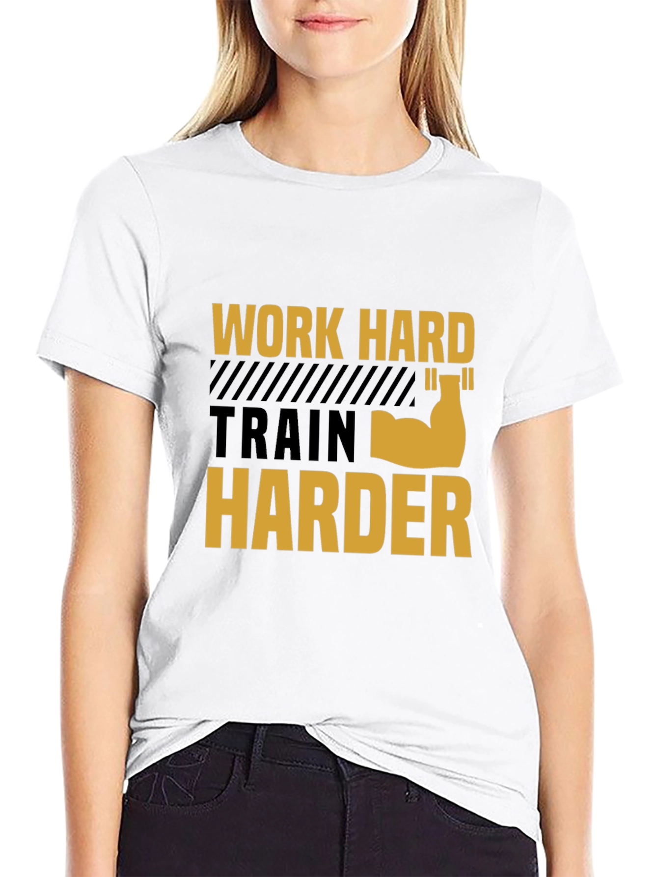 Work Harder T-Shirt - Gym Motivation