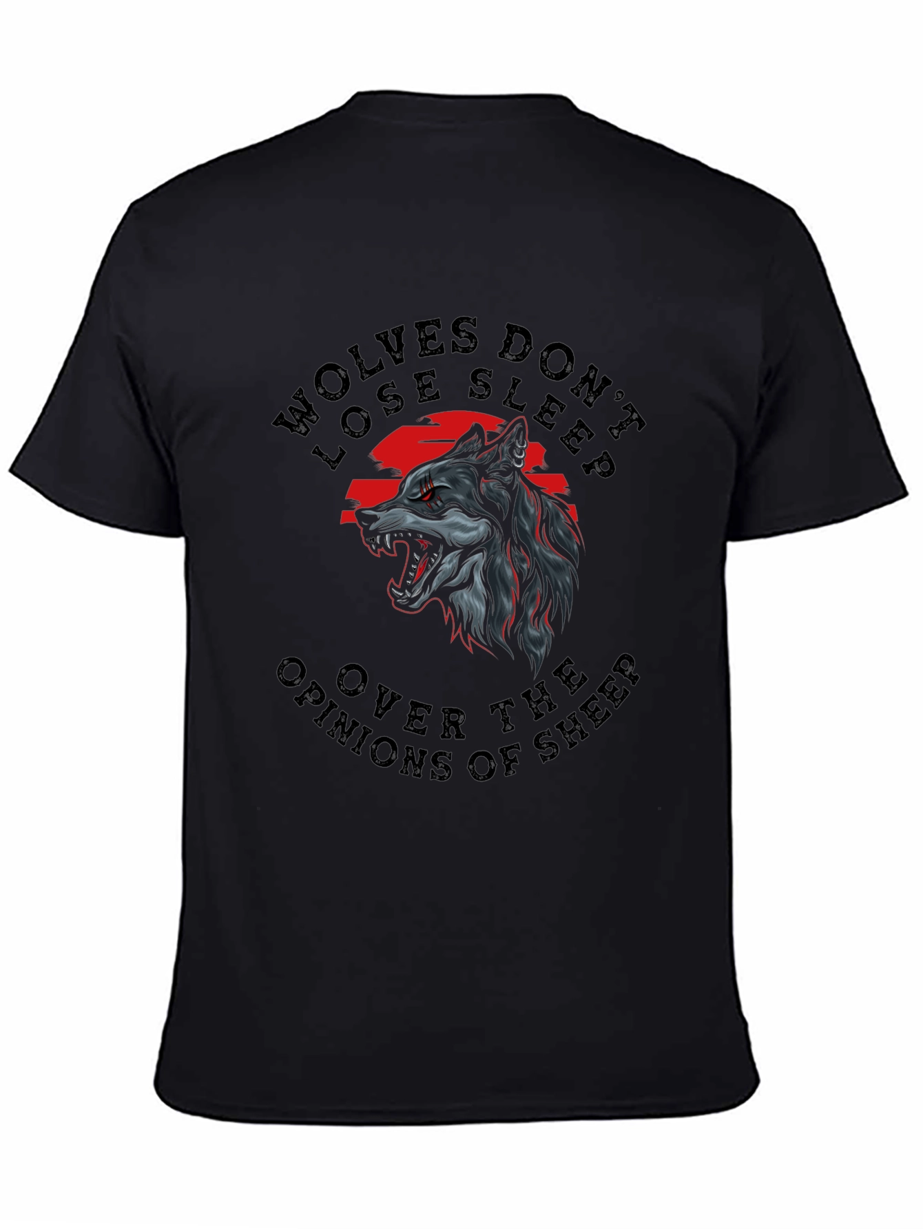 Wolf Graphic T-Shirt: Wolves Dont Lose Sleep