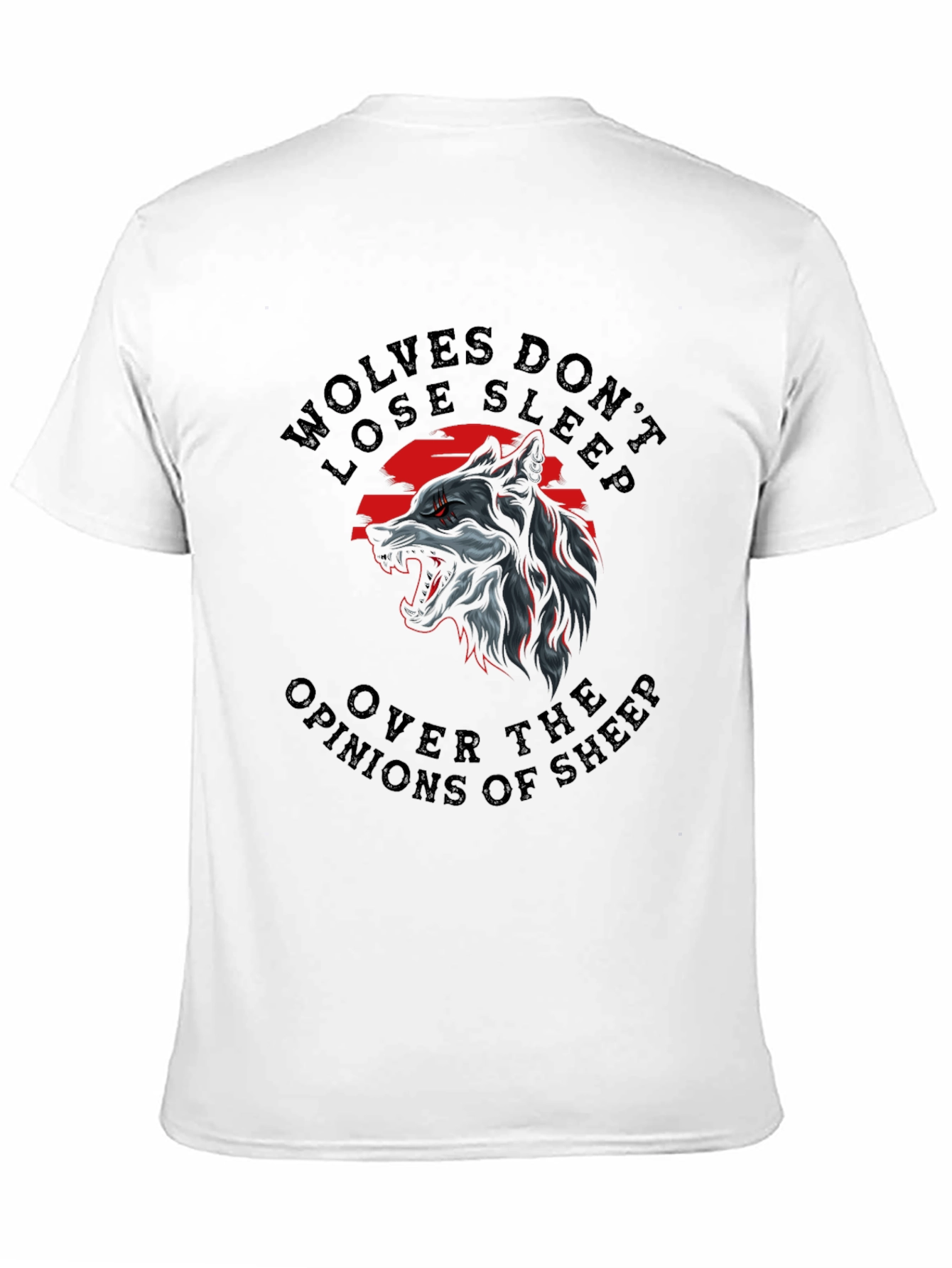 Wolf Graphic T-Shirt: Wolves Dont Lose Sleep