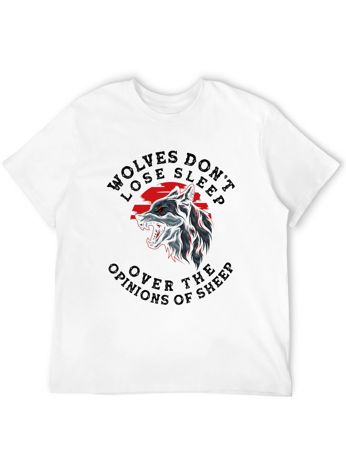 Wolf Graphic T-Shirt: Wolves Dont Lose Sleep