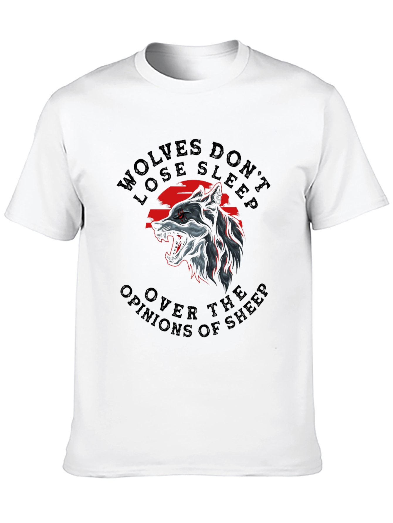 Wolf Graphic T-Shirt: Wolves Dont Lose Sleep