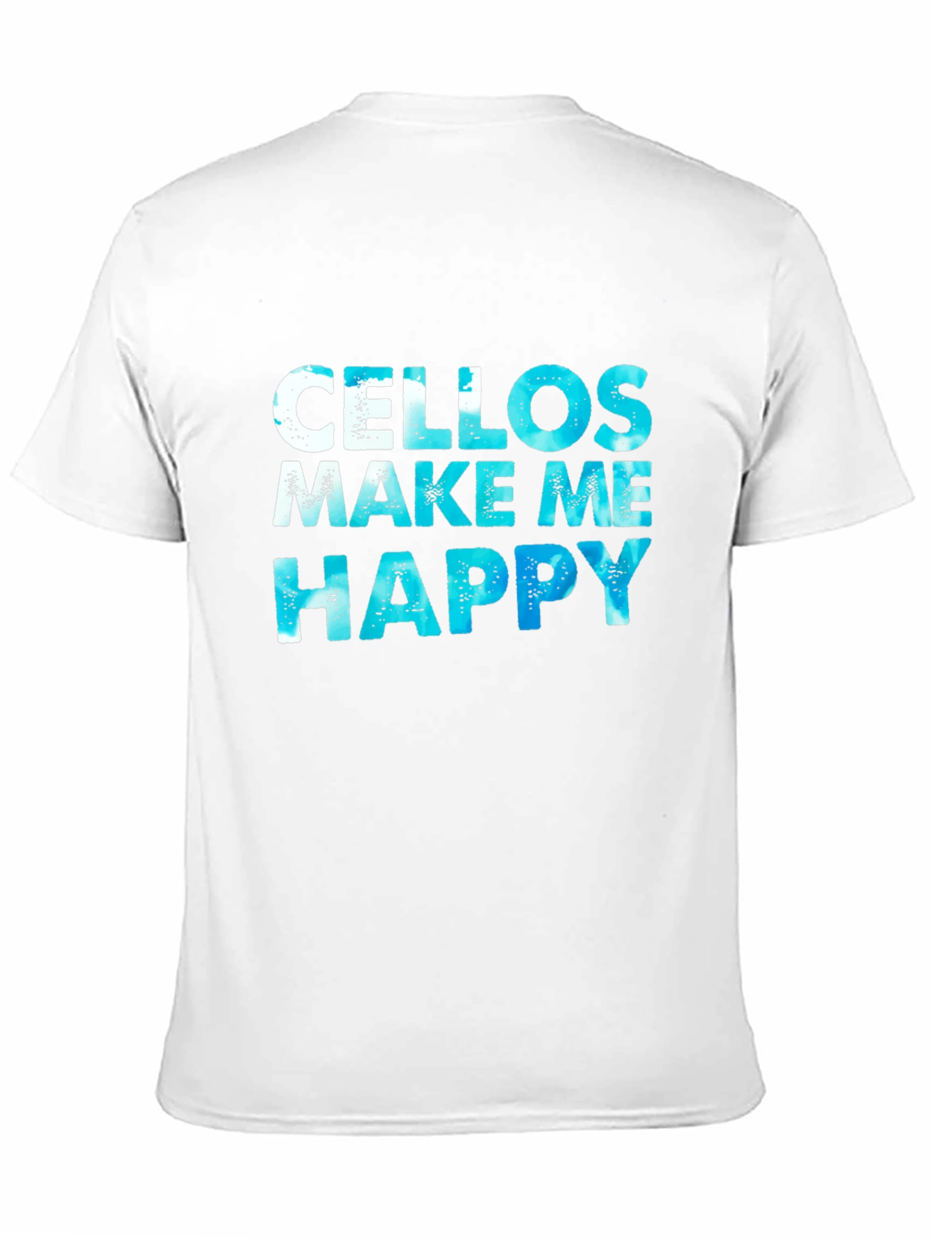 Cellos Make Me Happy Black Graphic T-Shirt