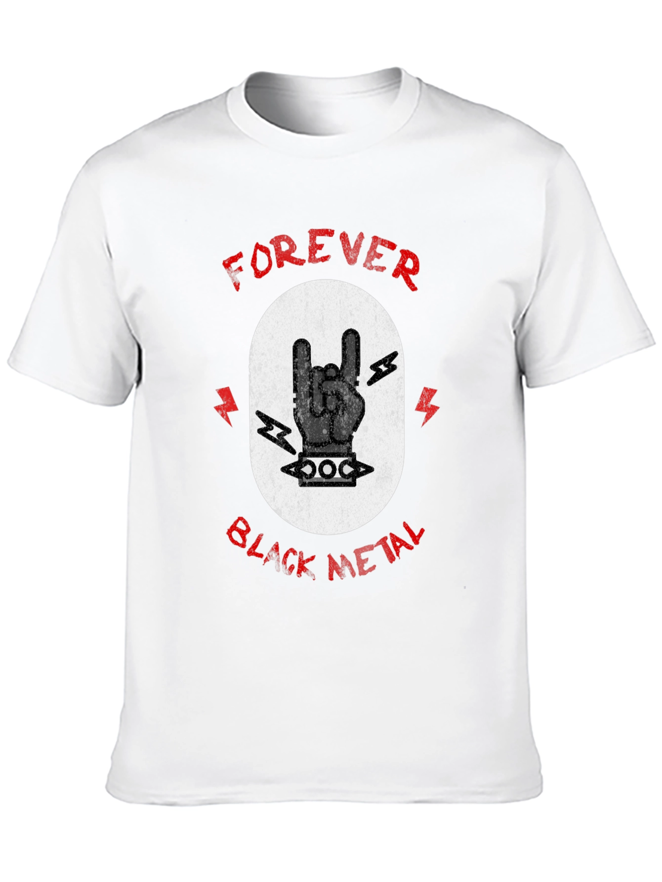 Forever Black Metal Graphic T-Shirt
