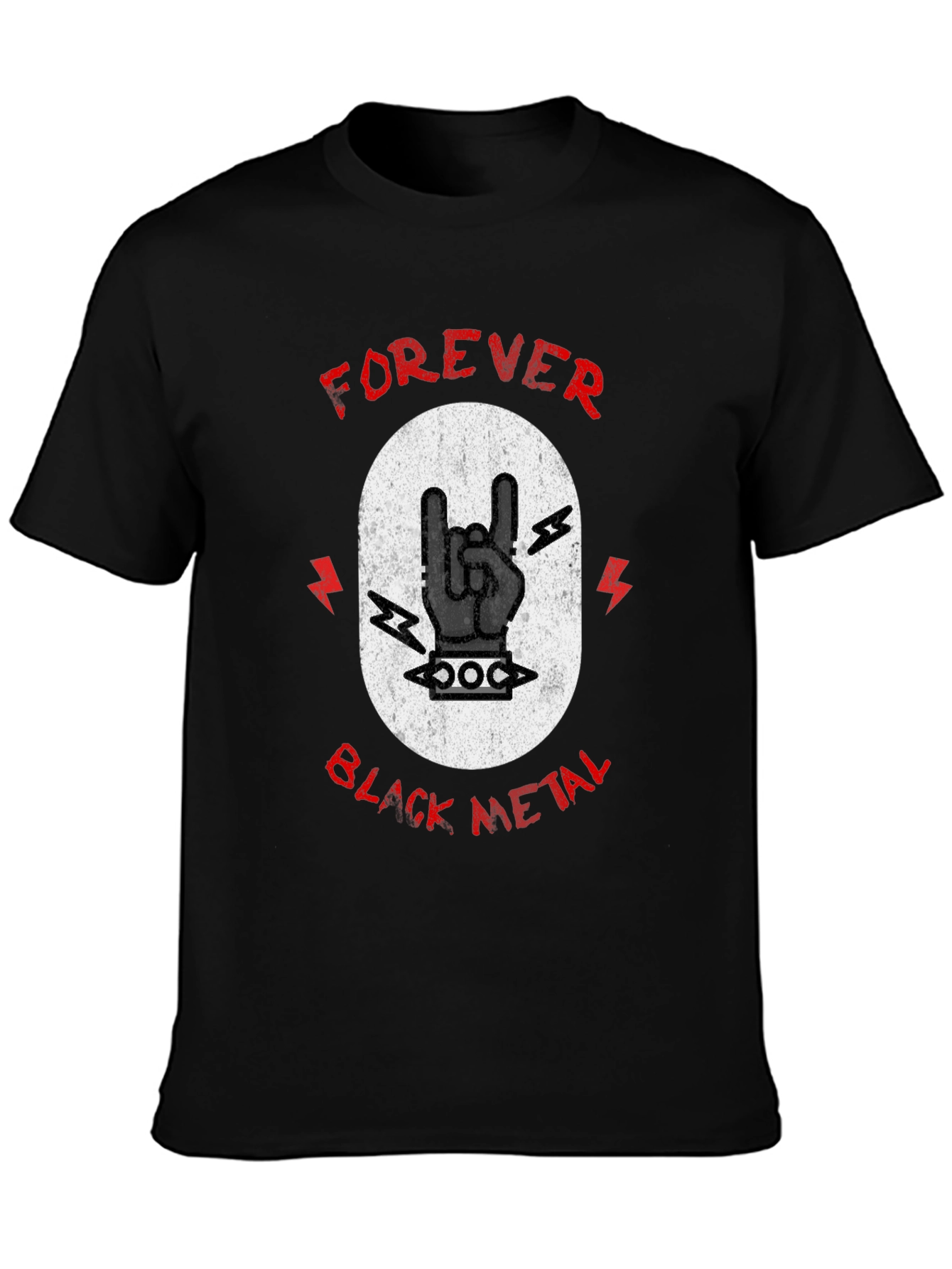 Forever Black Metal Graphic T-Shirt