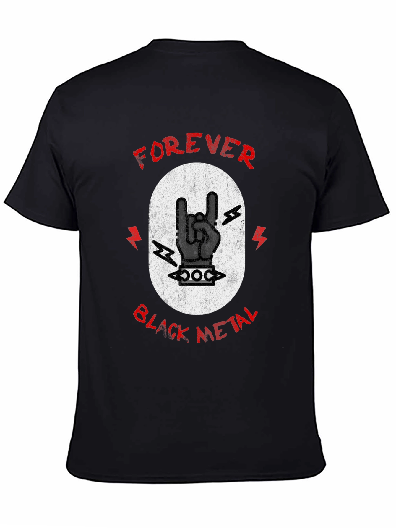 Forever Black Metal Graphic T-Shirt