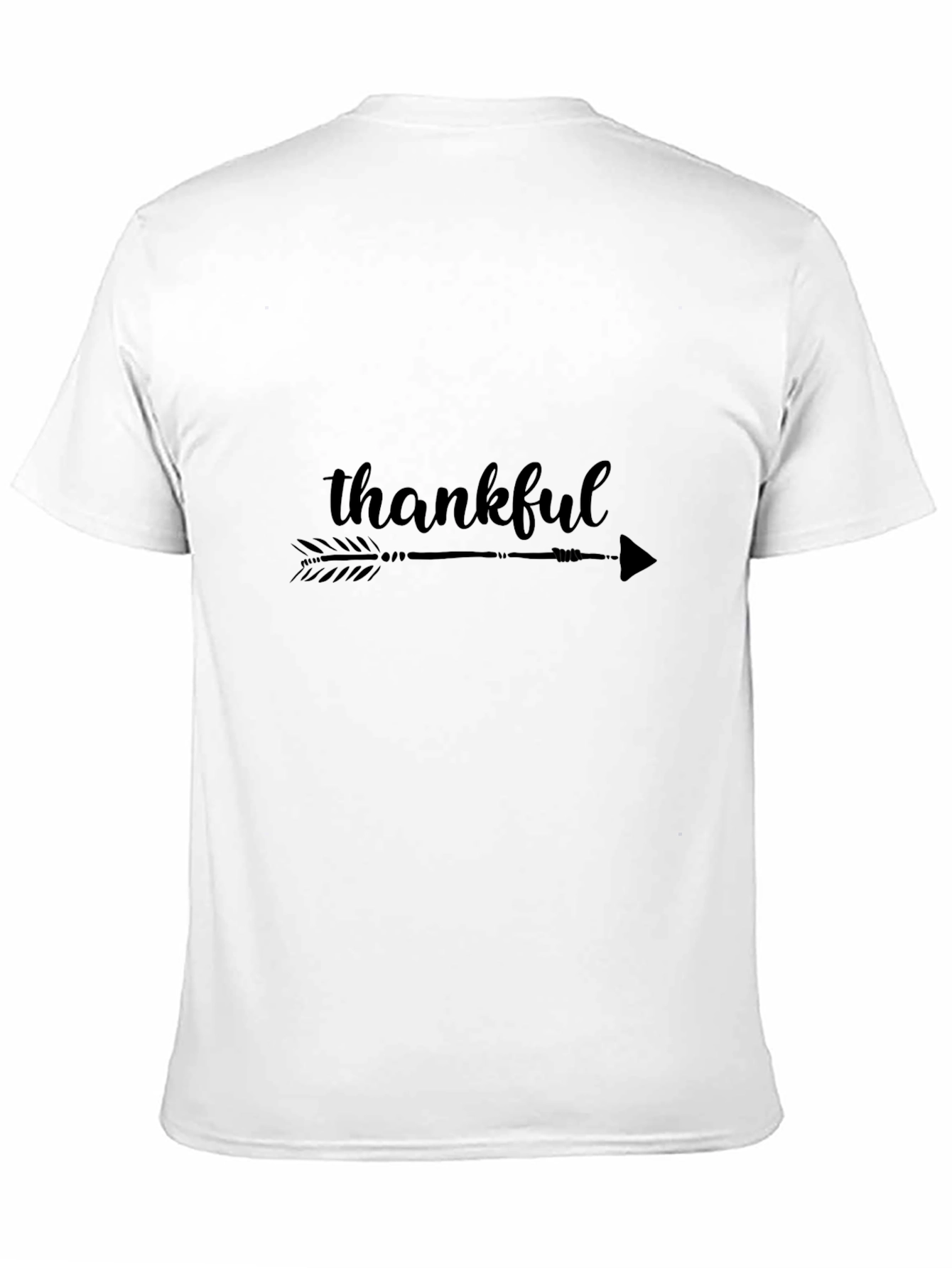 Thankful Arrow Graphic Black T-Shirt