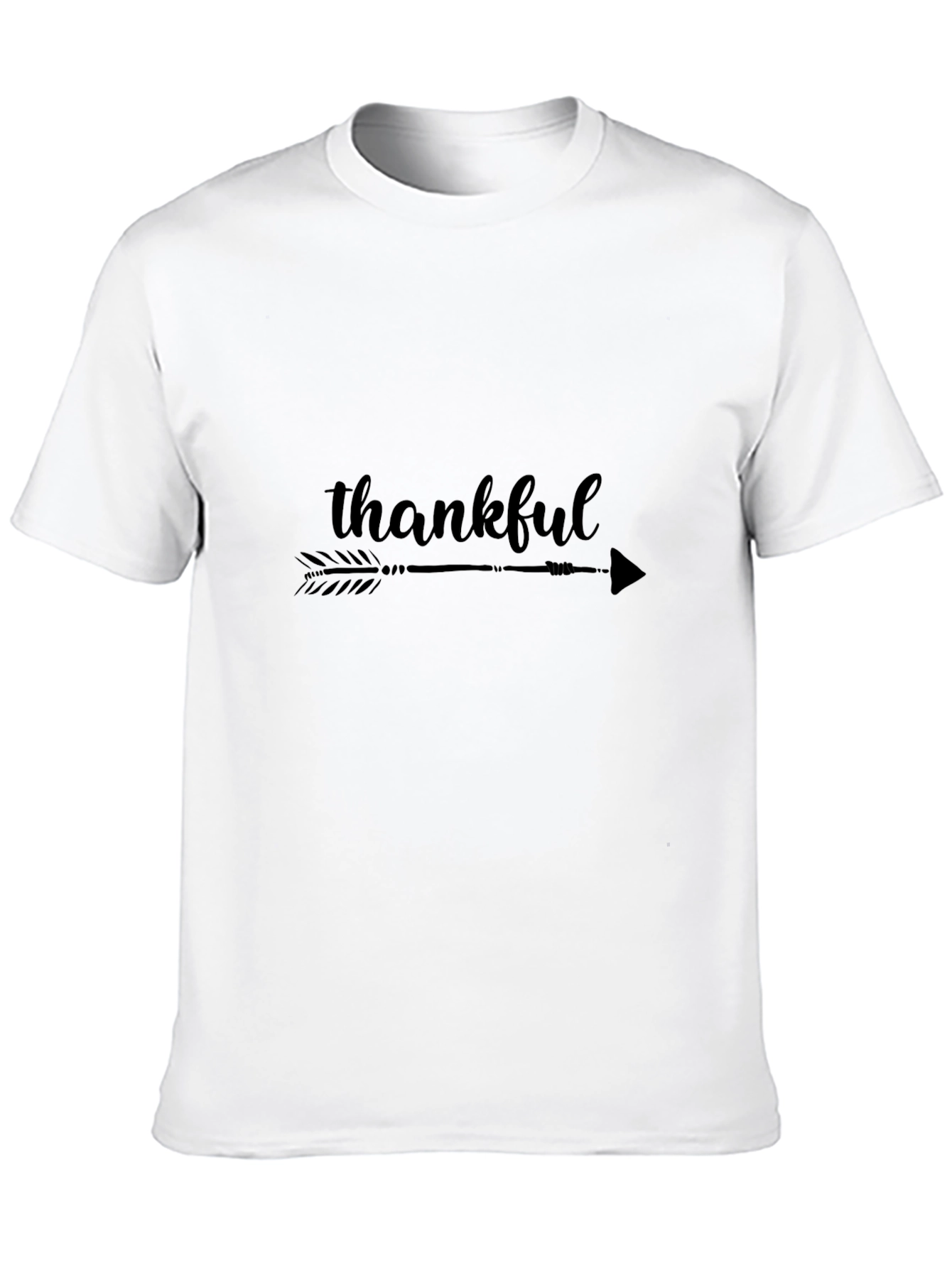Thankful Arrow Graphic Black T-Shirt