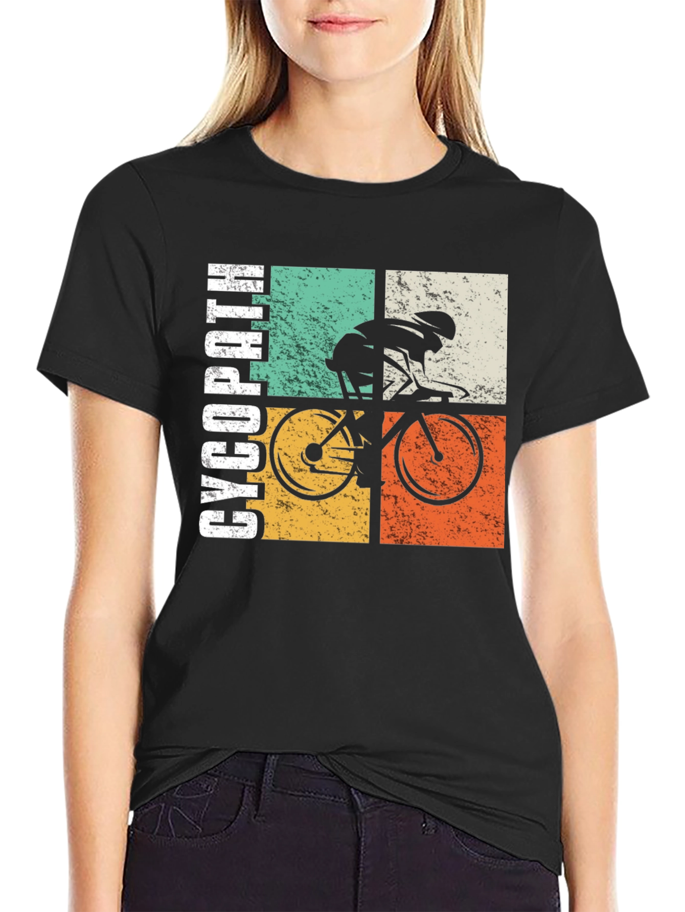 Retro Cycling T-Shirt - Cycopath Design