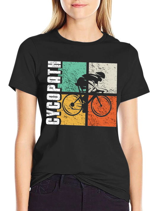 Retro Cycling T-Shirt - Cycopath Design