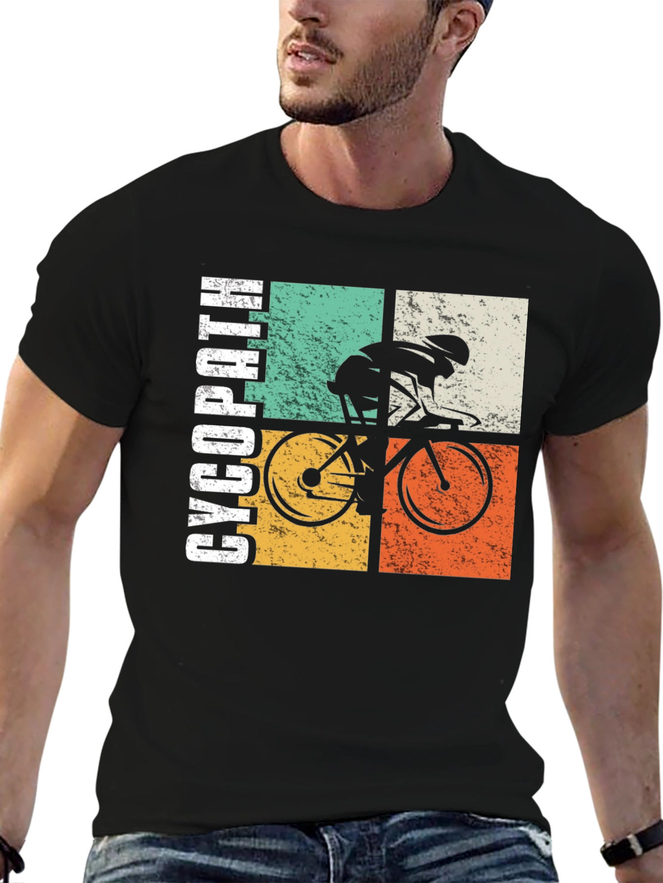 Retro Cycling T-Shirt - Cycopath Design