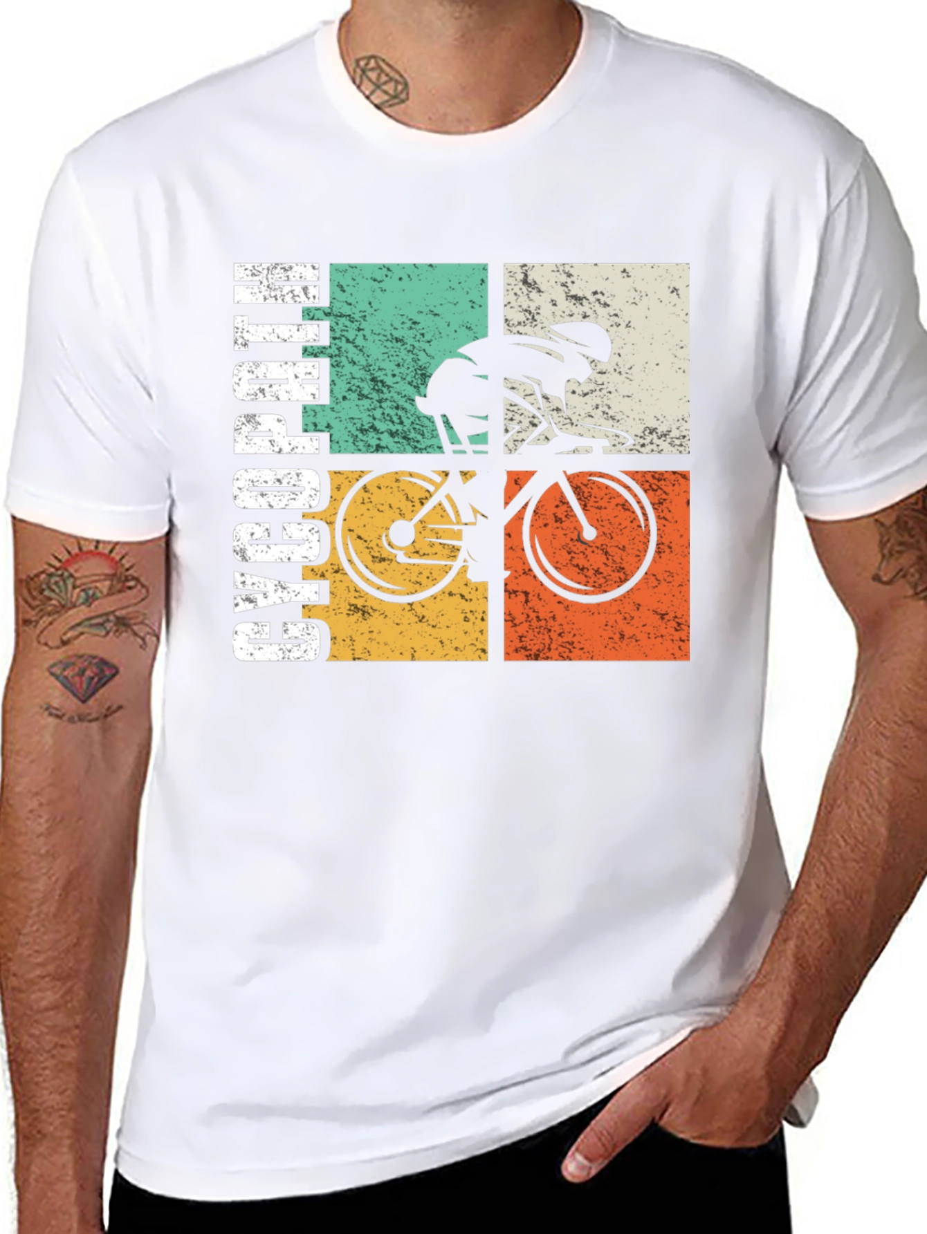 Retro Cycling T-Shirt - Cycopath Design