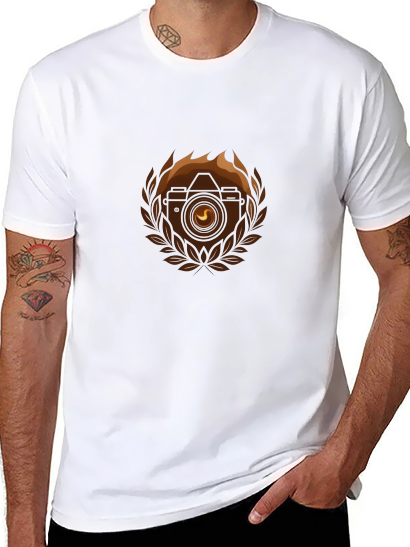 Camera Emblem Black T-Shirt