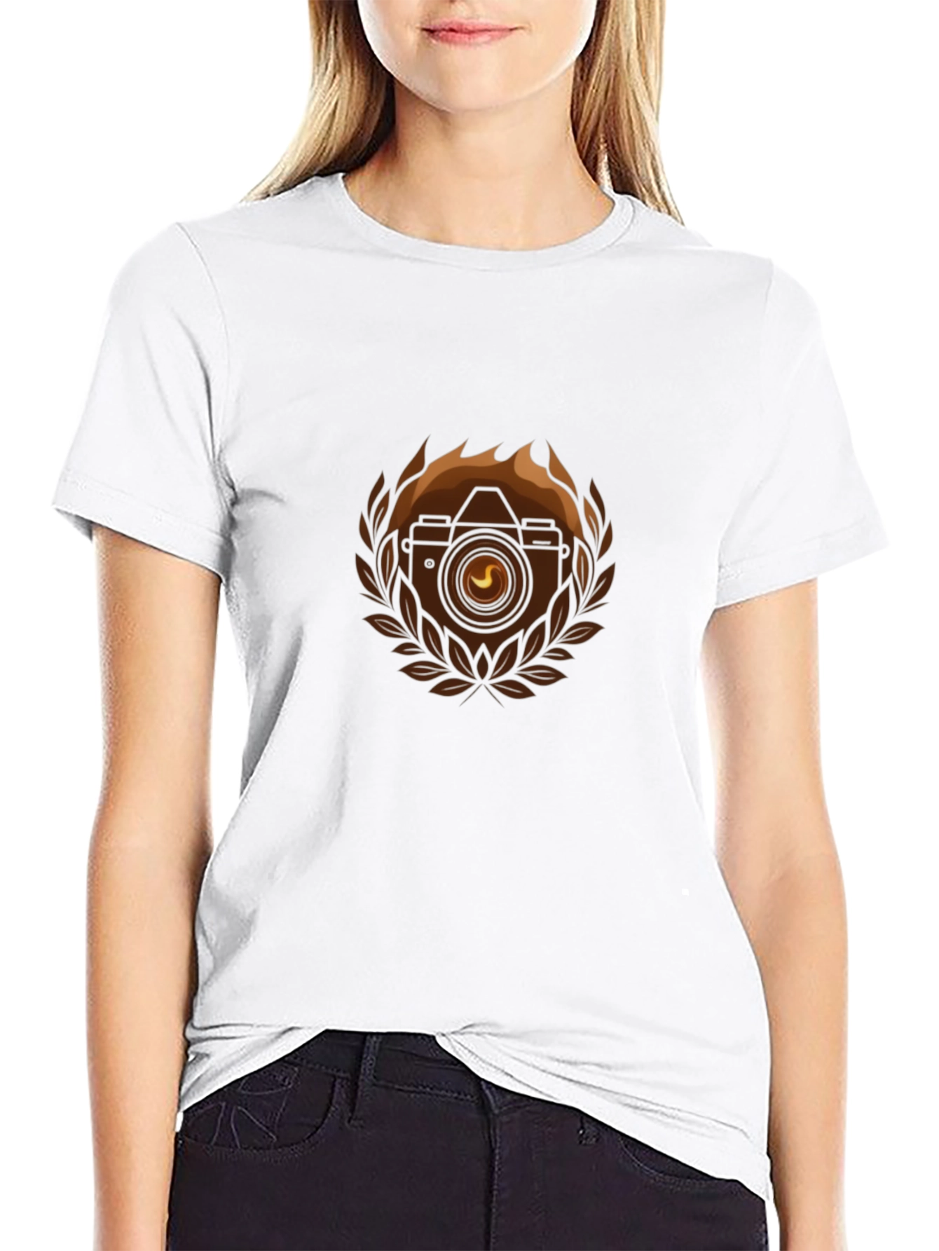 Camera Emblem Black T-Shirt