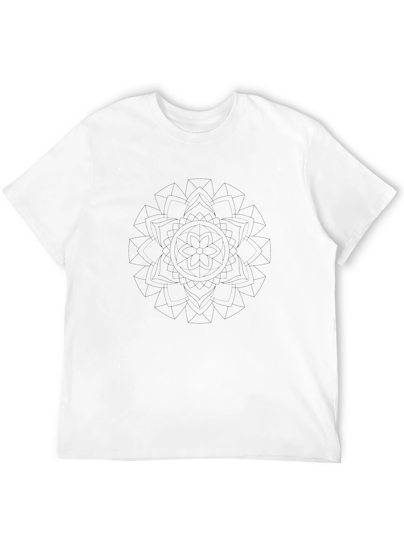 Black Mandala Graphic Tee - Stylish and Unique
