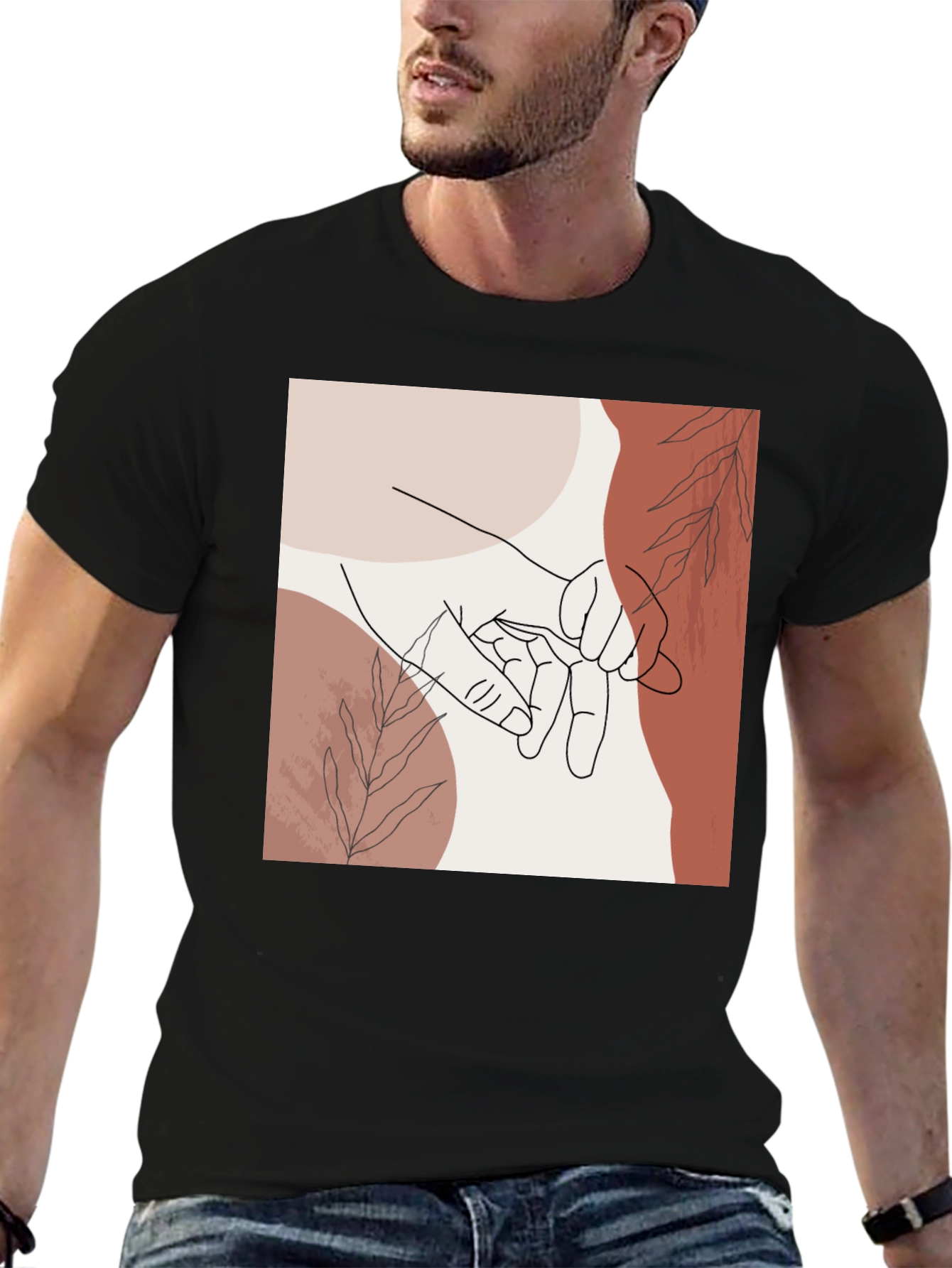 Minimalist Hand Holding Graphic Tee