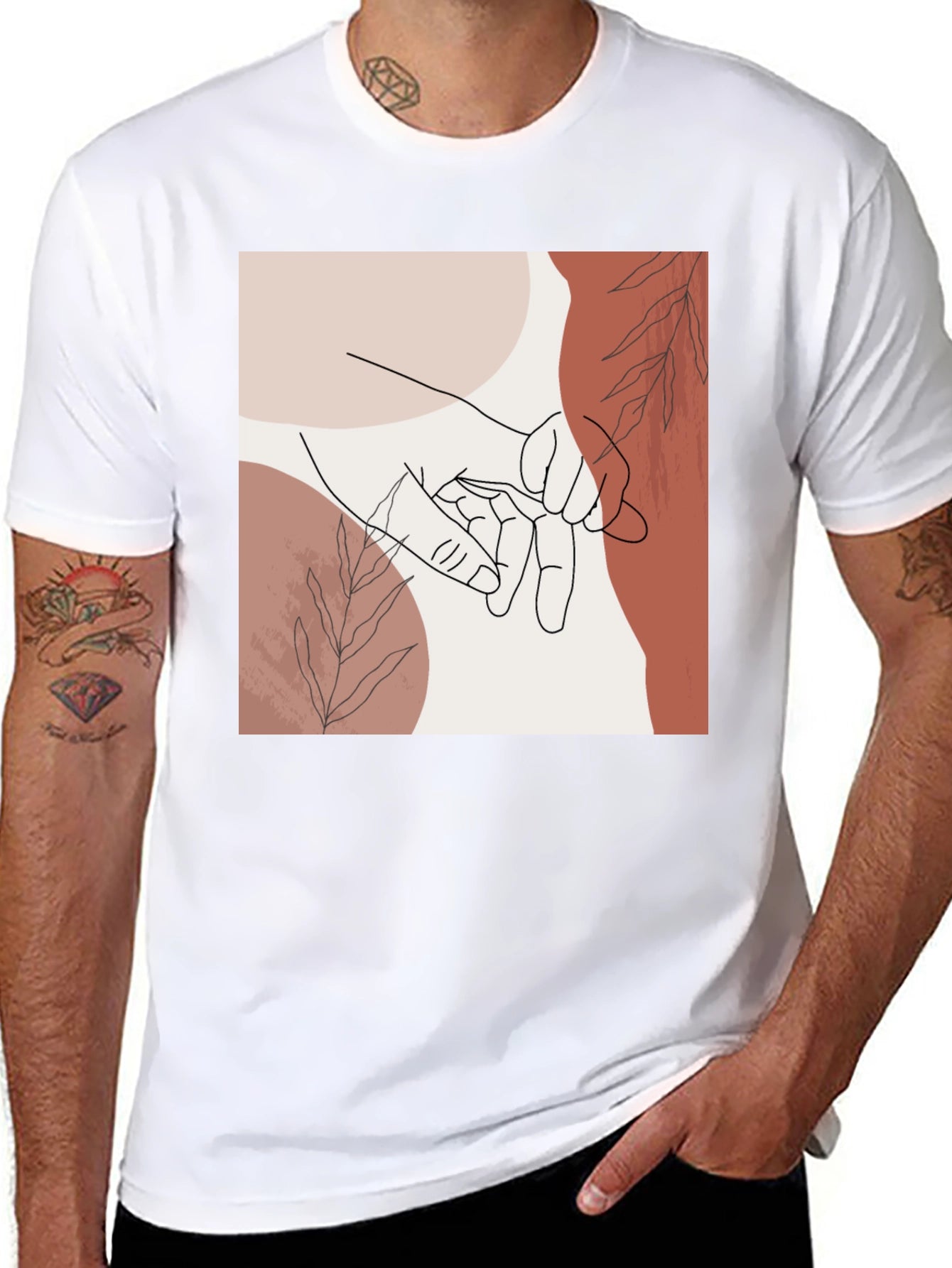 Minimalist Hand Holding Graphic Tee