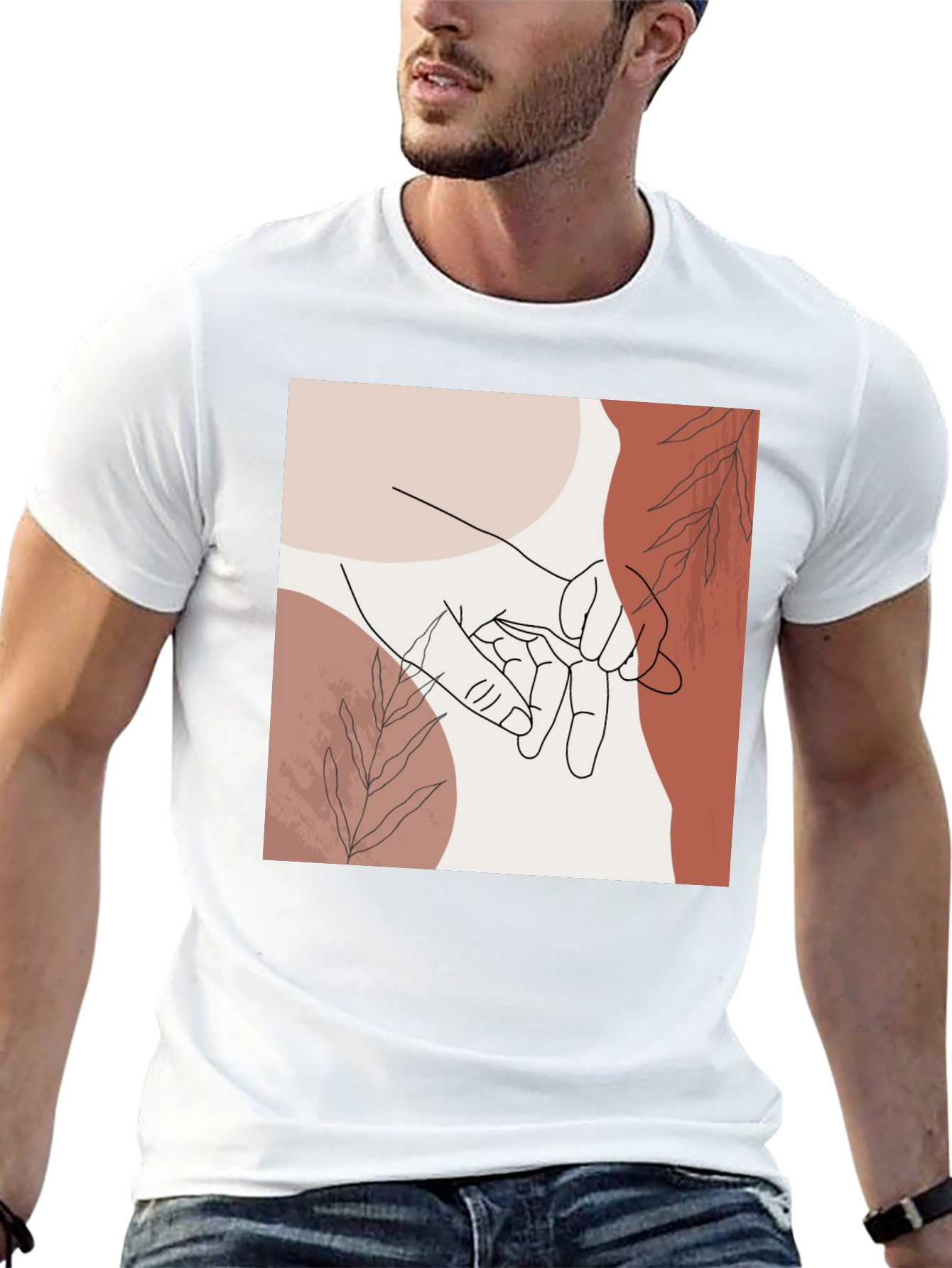 Minimalist Hand Holding Graphic Tee