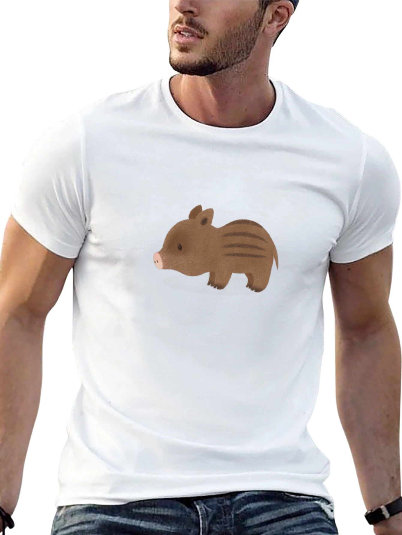 Wild Boar Piglet Graphic Tee