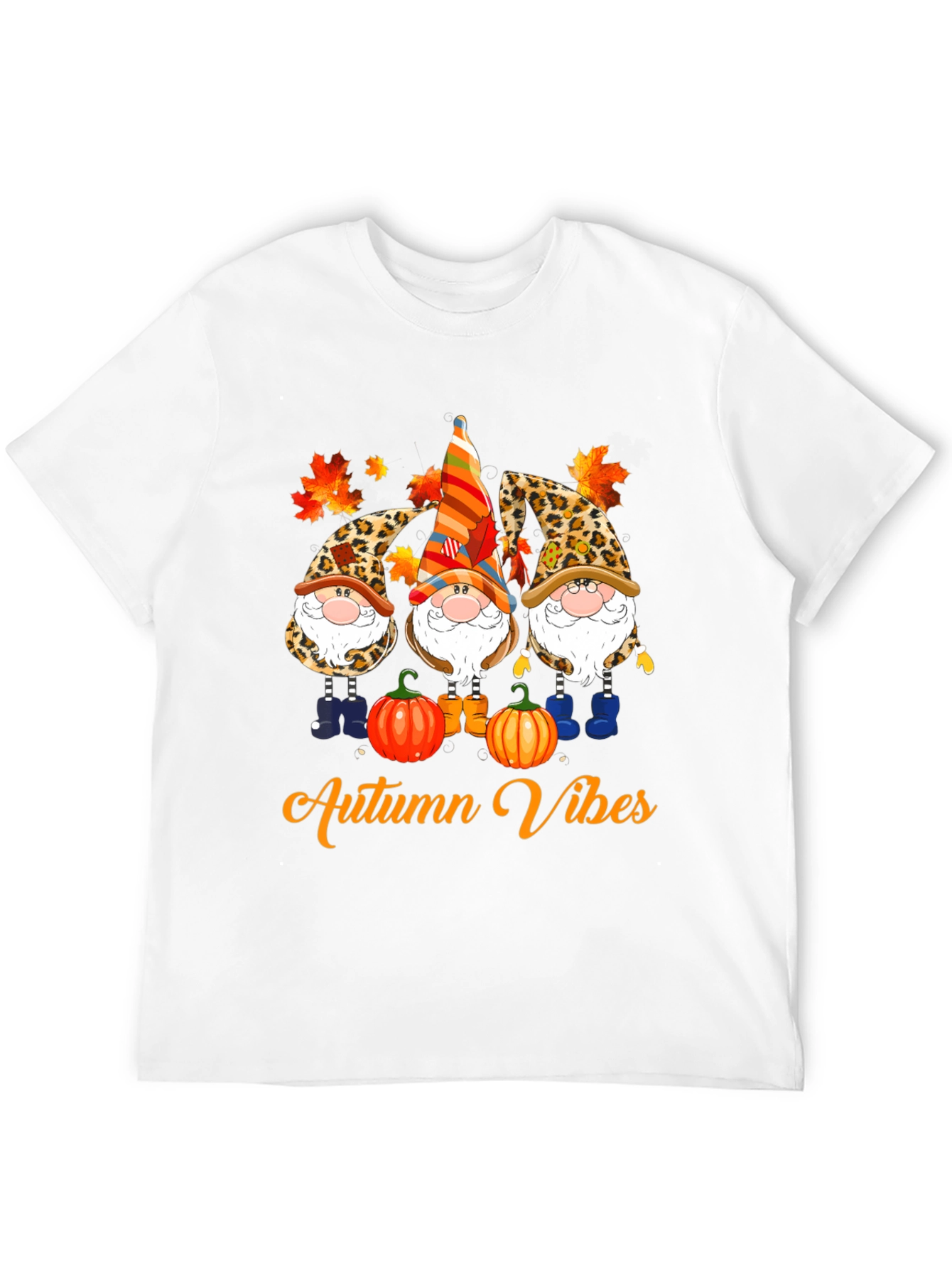 Autumn Vibes Gnome T-Shirt - Fall Season Apparel