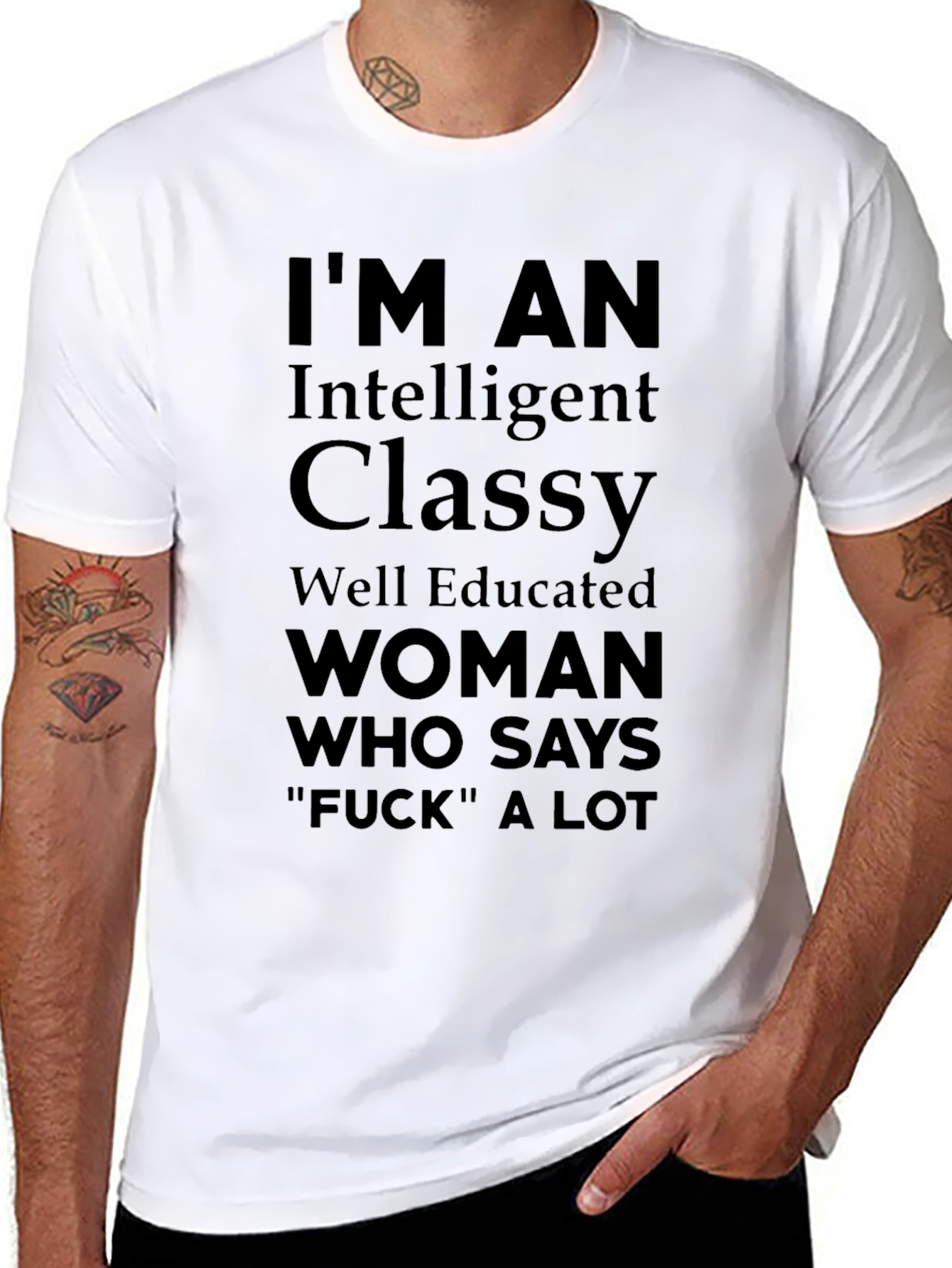 Im An Intelligent Classy Woman Funny Graphic T-Shirt