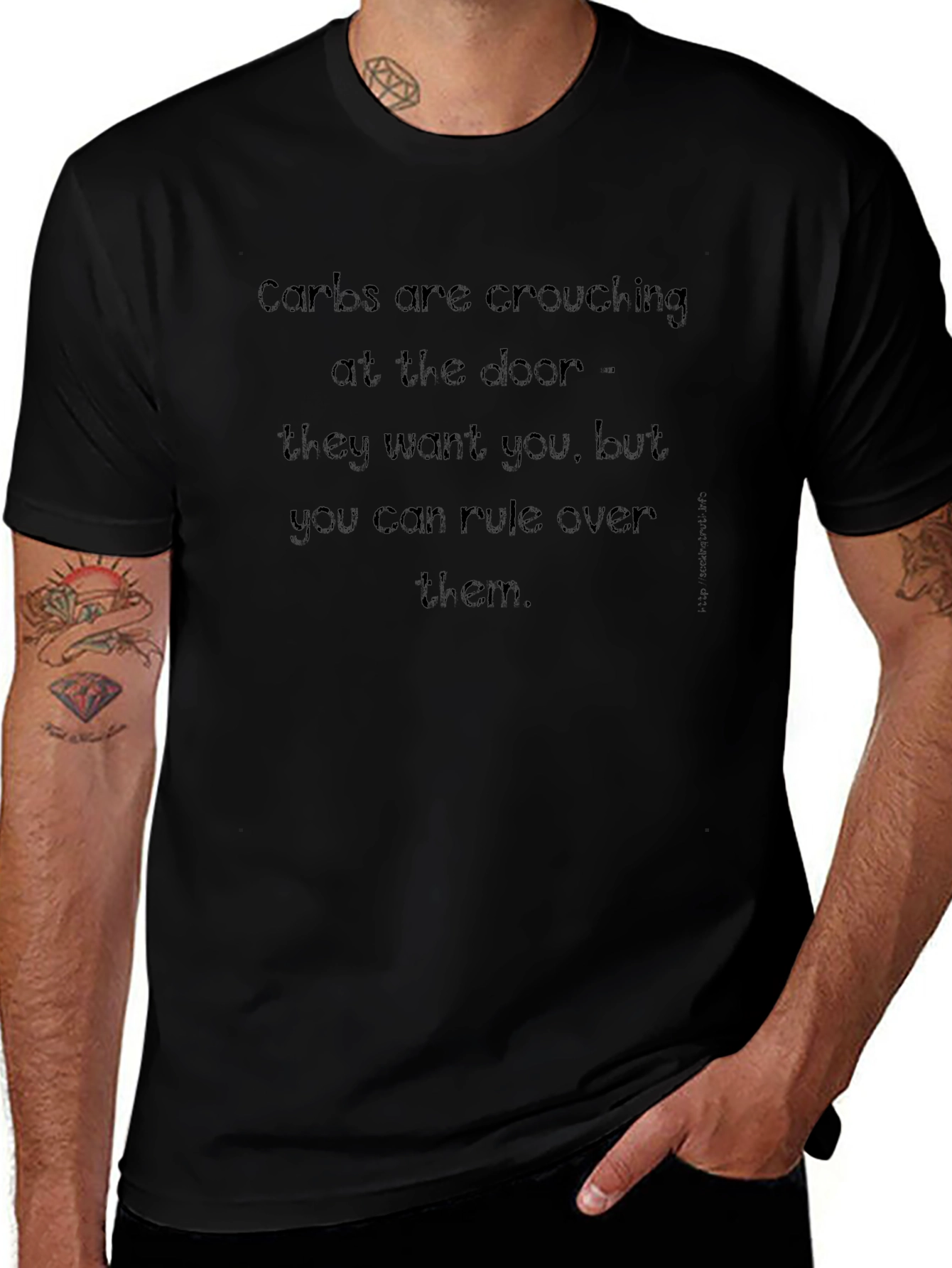 Carbs Are Crouching T-Shirt - Funny Foodie Tee