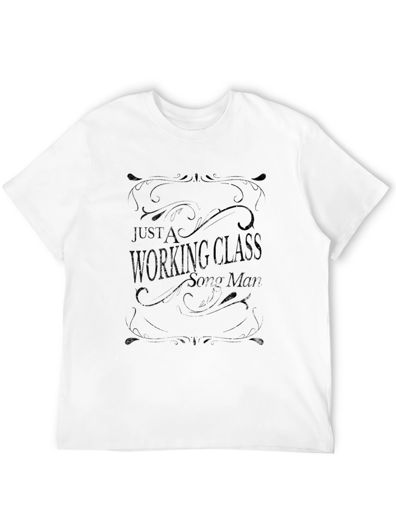 Working Class Song Man Black T-Shirt
