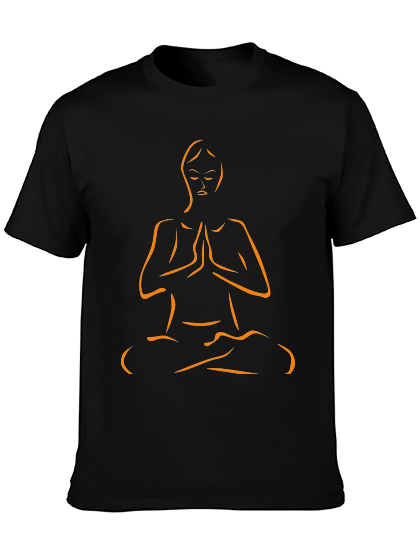 Yoga Pose Graphic Tee - Black