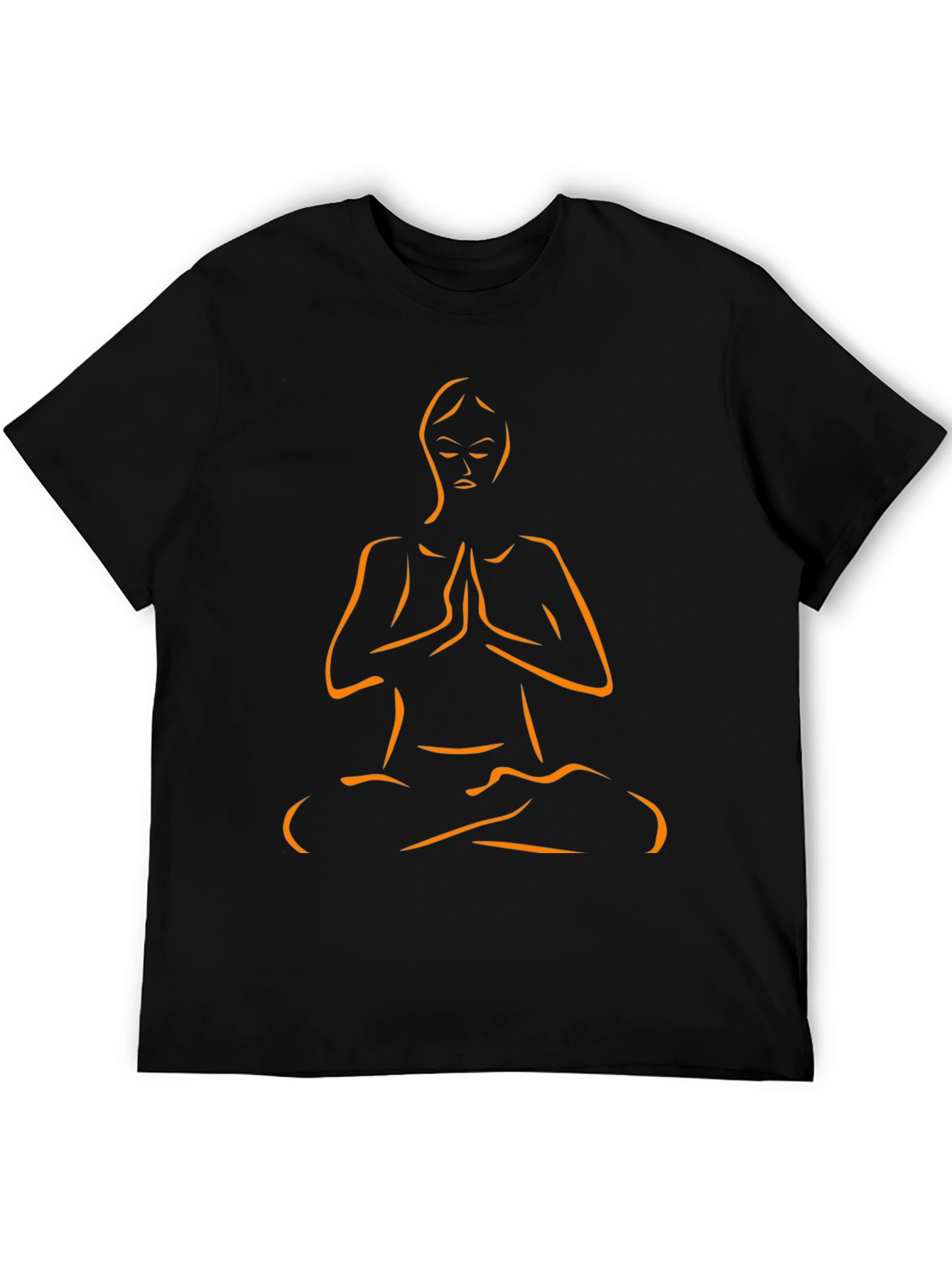 Yoga Pose Graphic Tee - Black