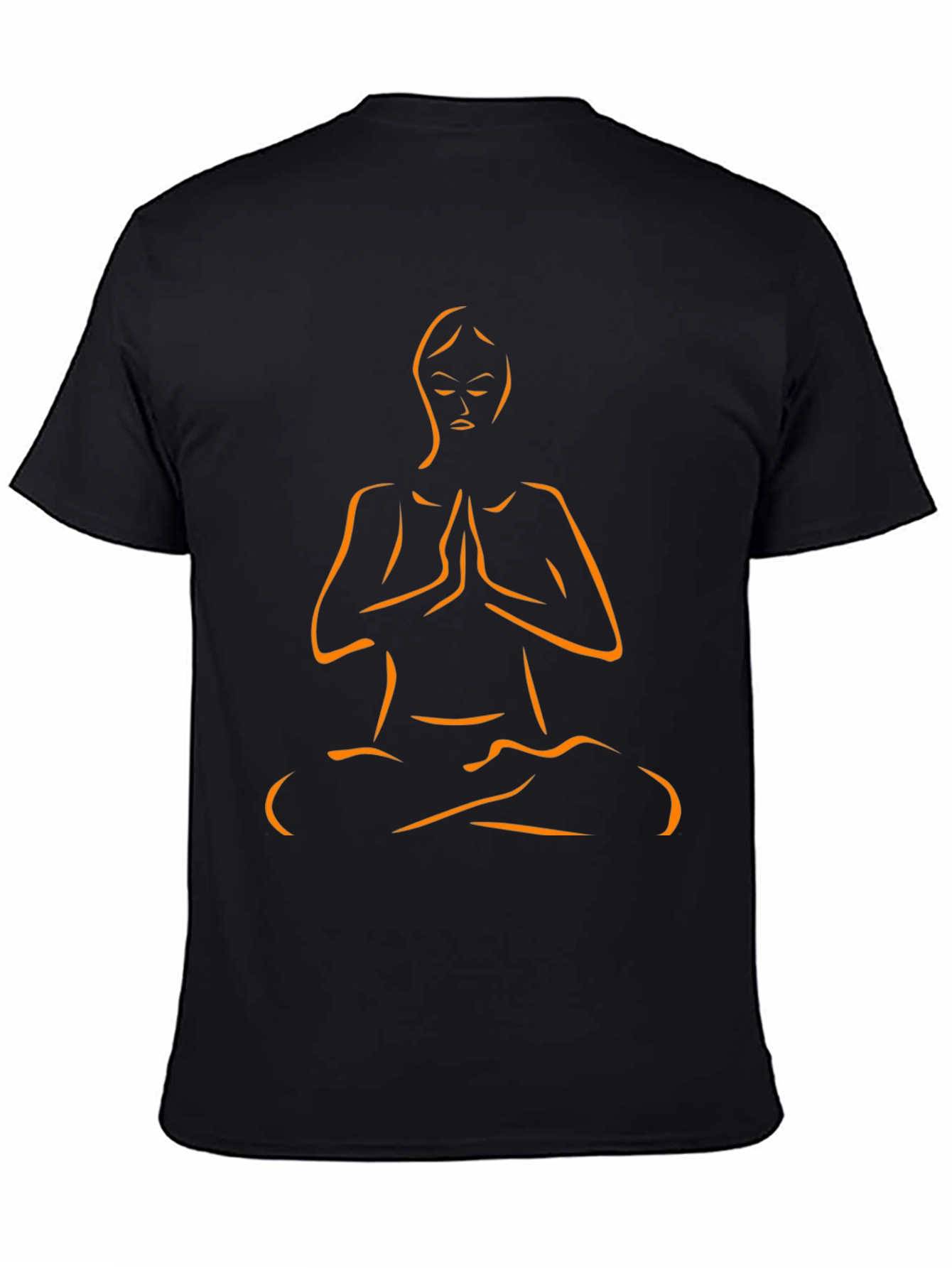 Yoga Pose Graphic Tee - Black