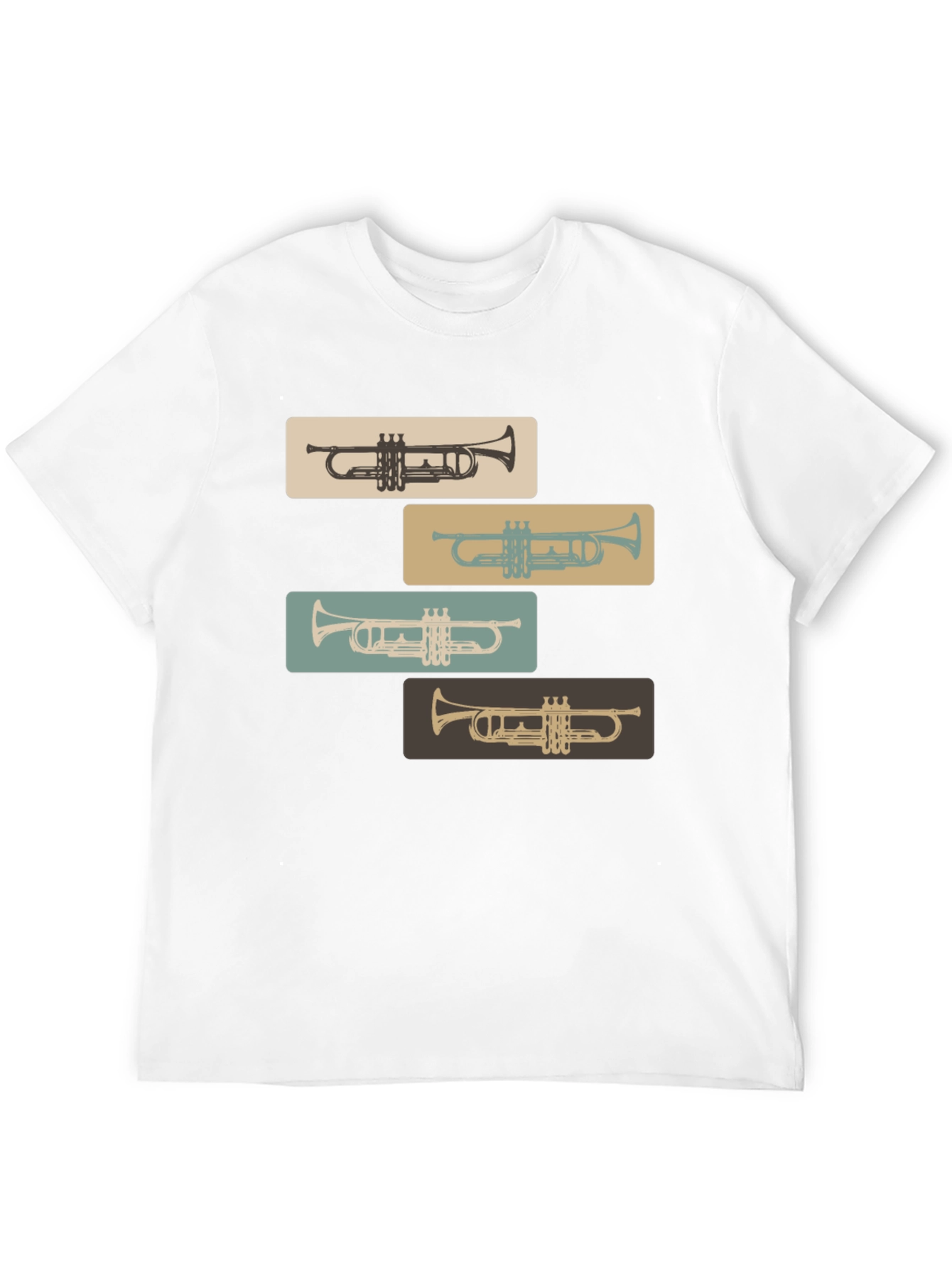Retro Trumpet Tee: Classic Style for Music Lovers
