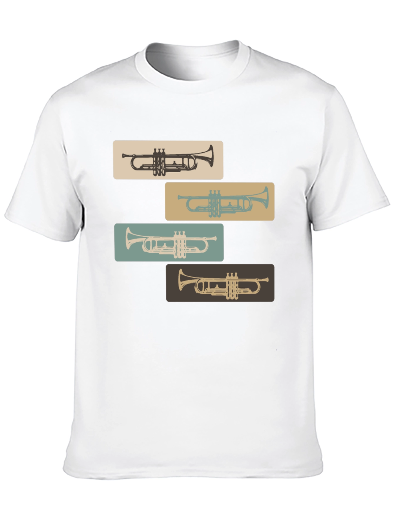 Retro Trumpet Tee: Classic Style for Music Lovers