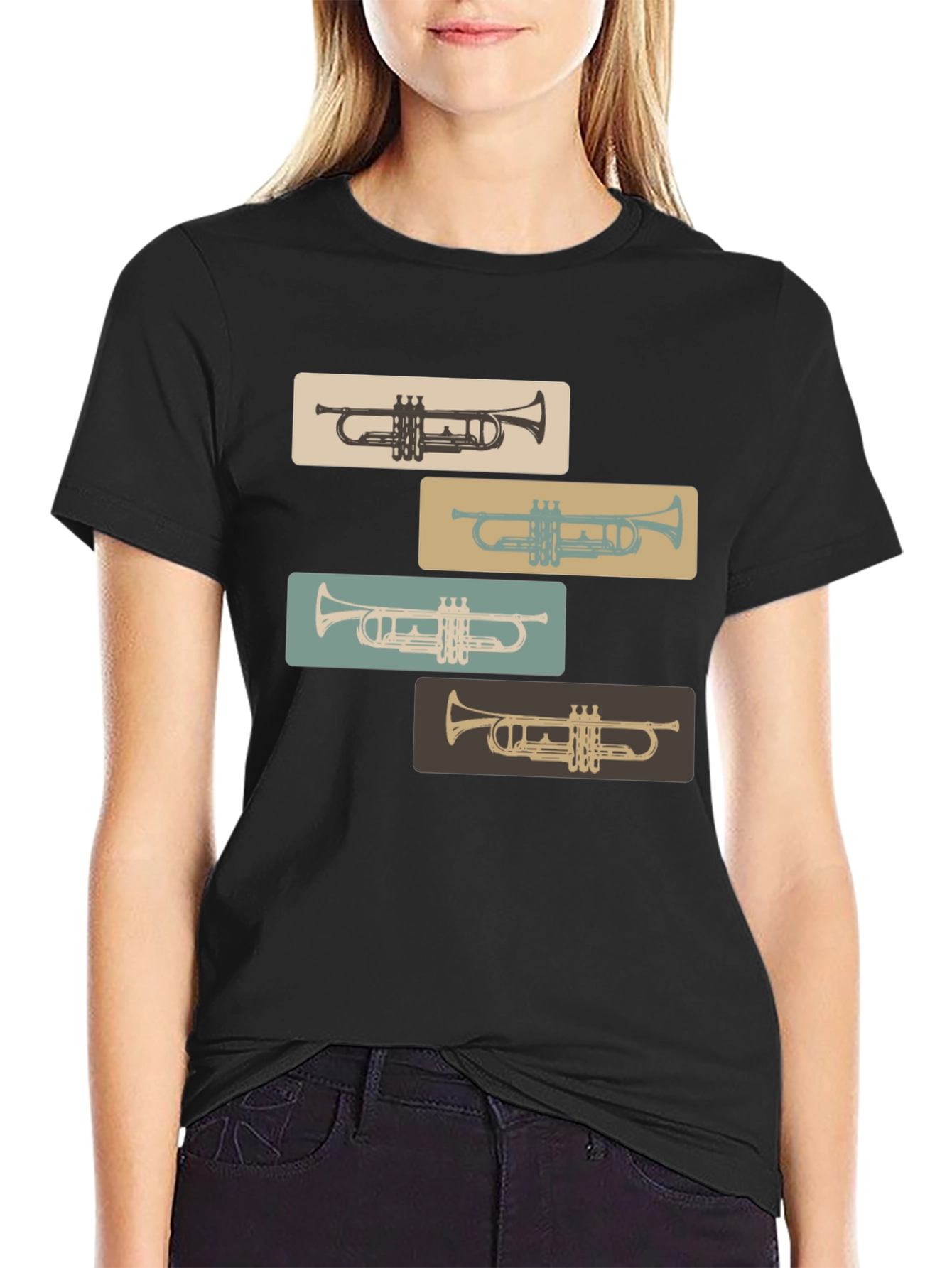 Retro Trumpet Tee: Classic Style for Music Lovers