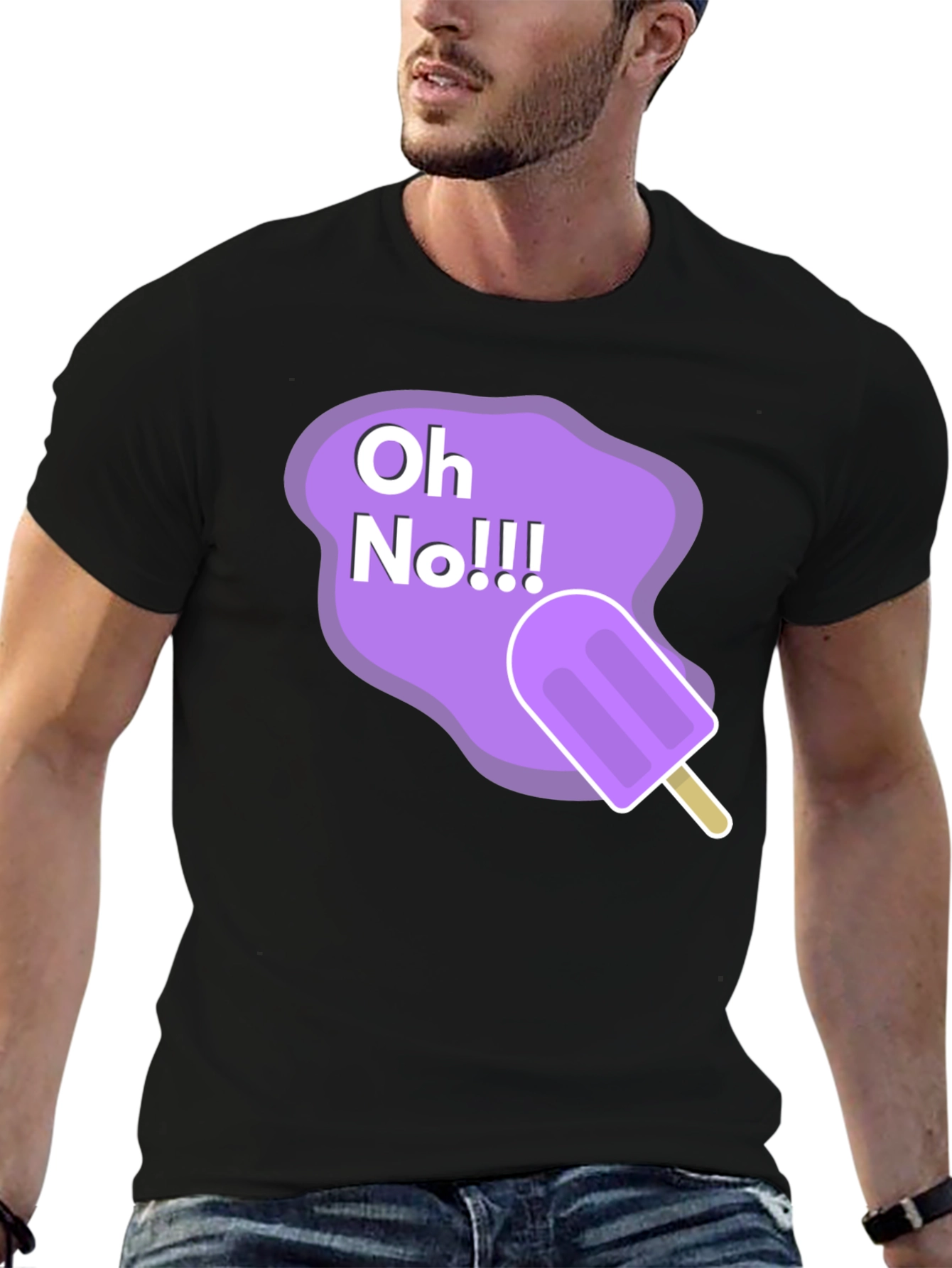 Oh No Ice Cream Graphic T-Shirt