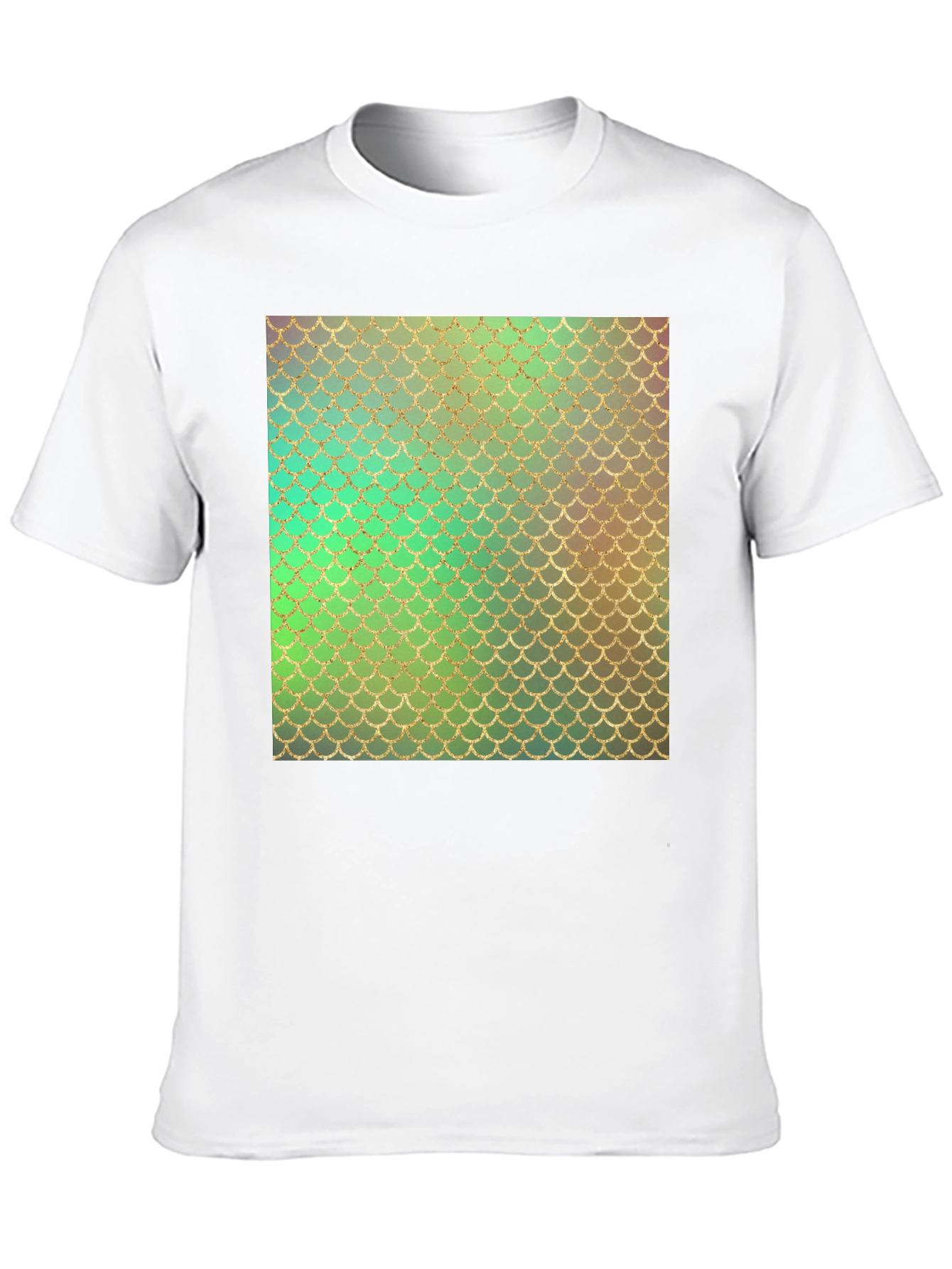 Scales Pattern Mens Tee - Black