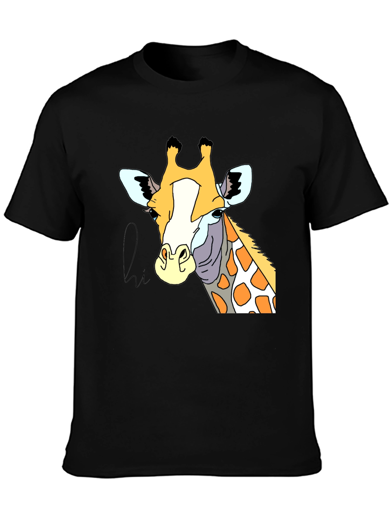 Giraffe Graphic Tee - Stylish Animal Print T-Shirt