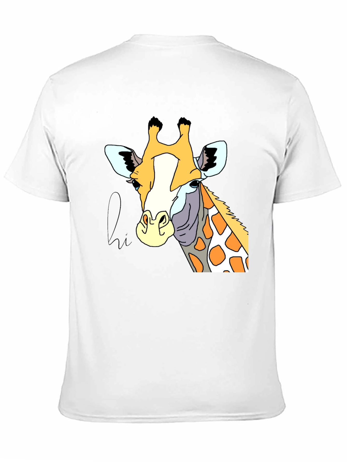 Giraffe Graphic Tee - Stylish Animal Print T-Shirt