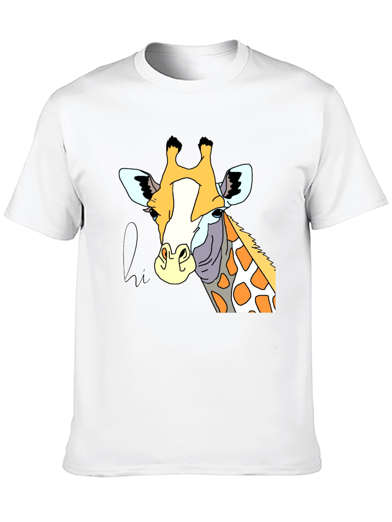 Giraffe Graphic Tee - Stylish Animal Print T-Shirt